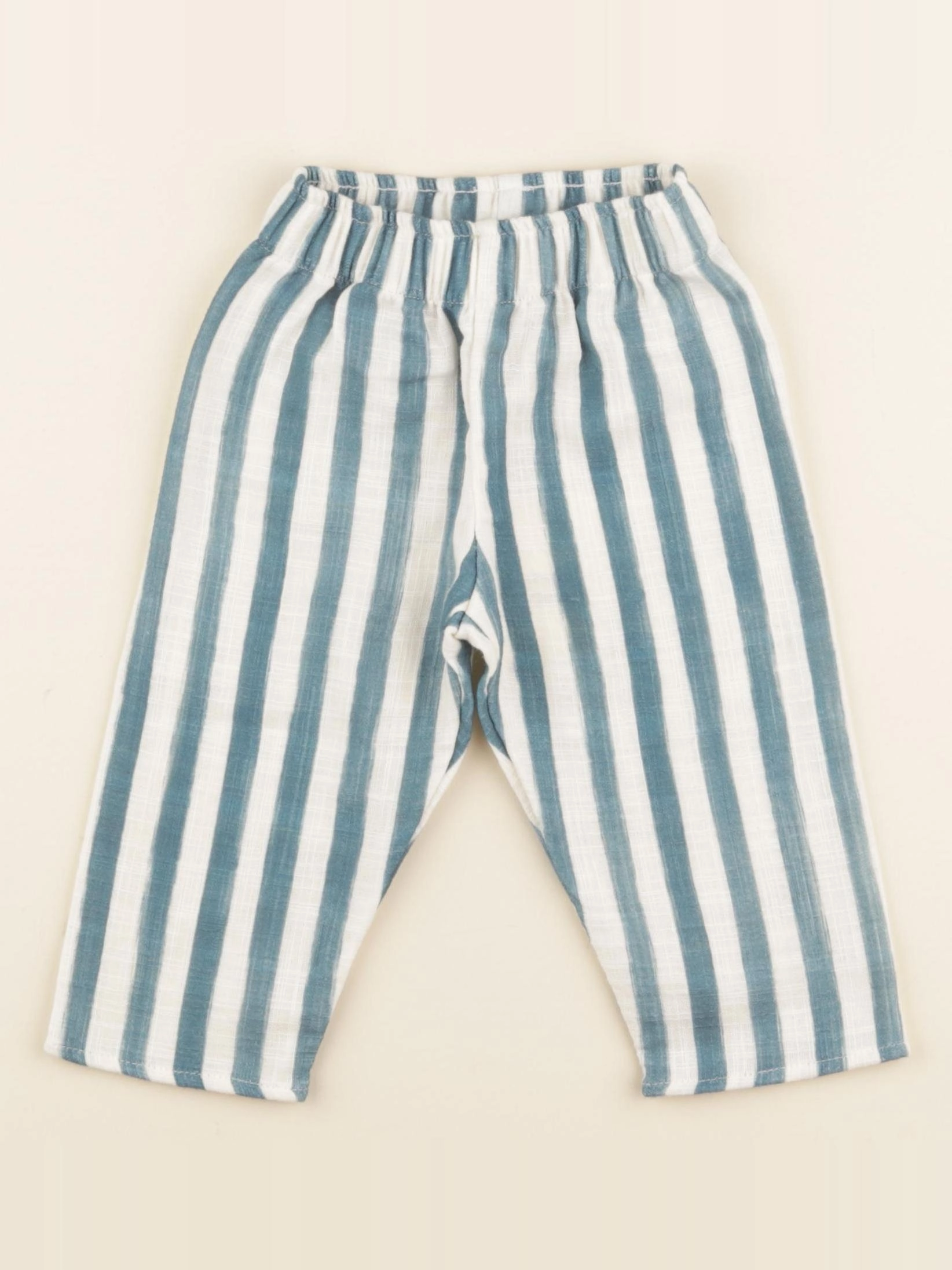 Studio Boheme - Pantalon Cousin Rayures bleu - 12 mois