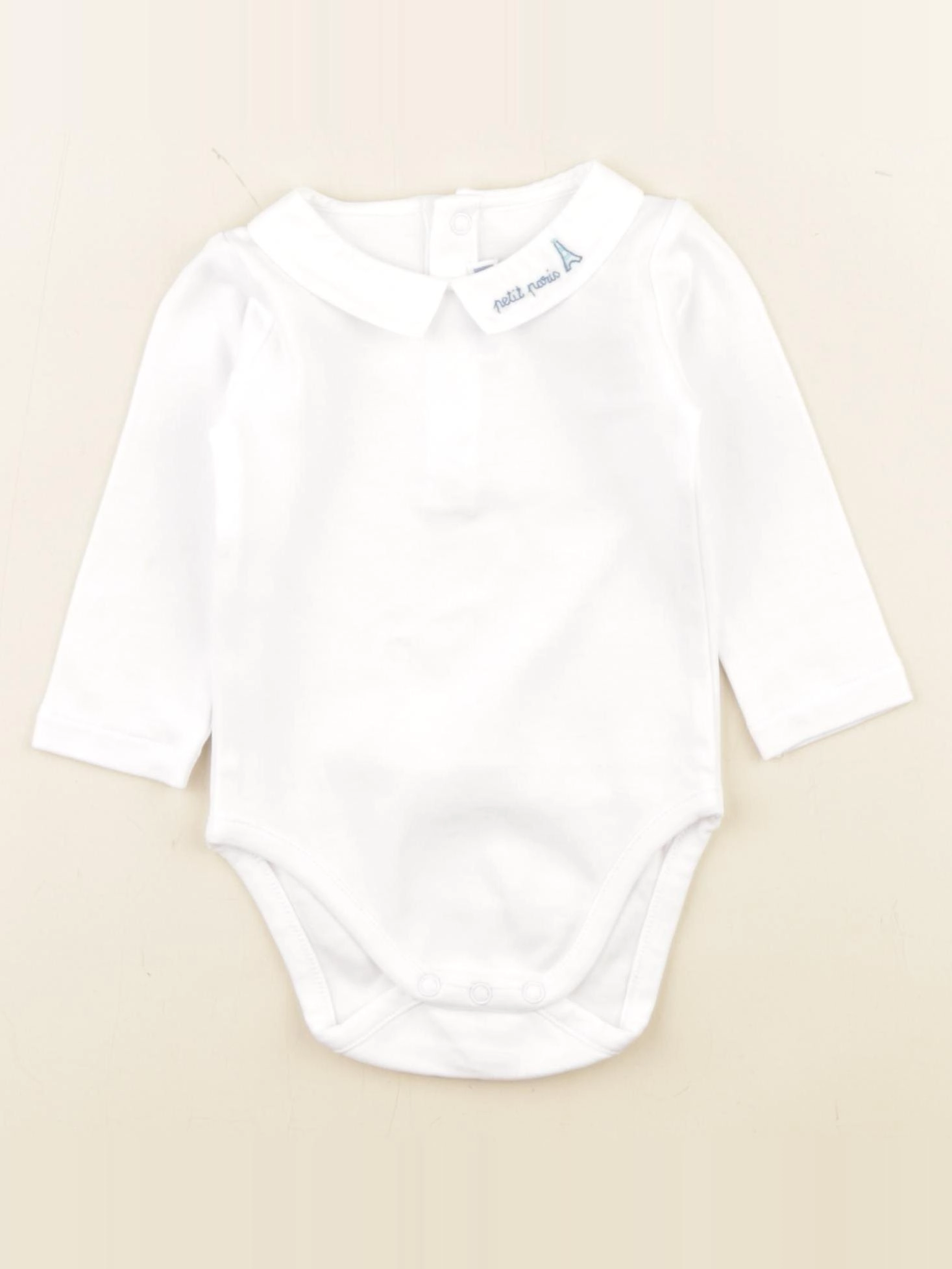Jacadi - body à col blanc - 6 mois