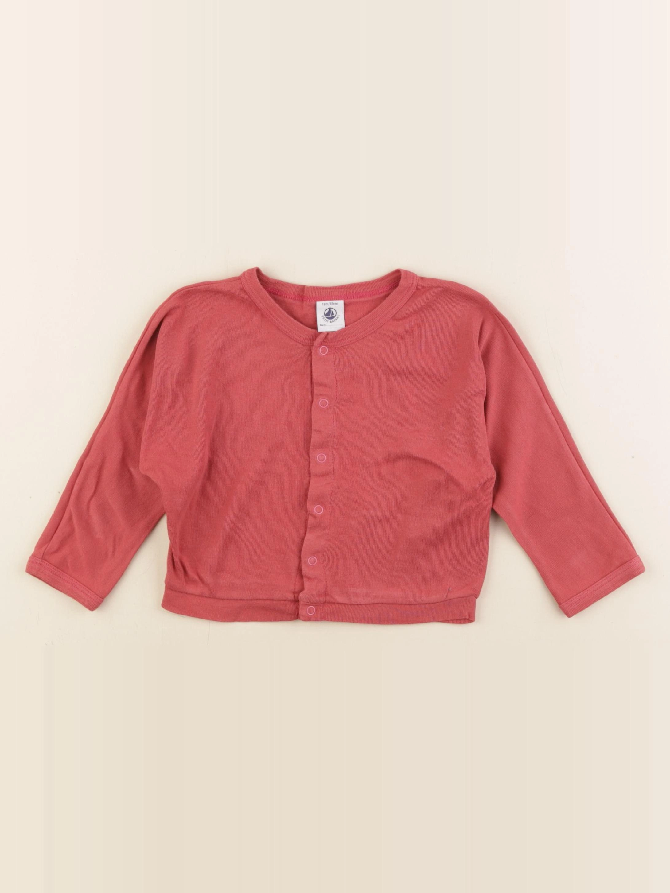 Petit Bateau - tee-shirt rose - 18 mois