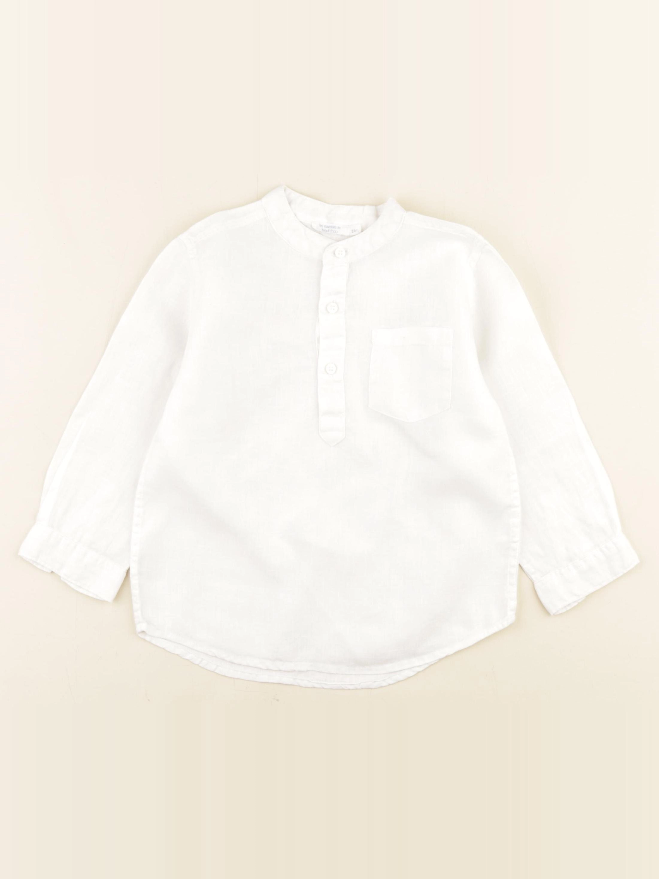 Boutchou - chemise blanc - 24 mois