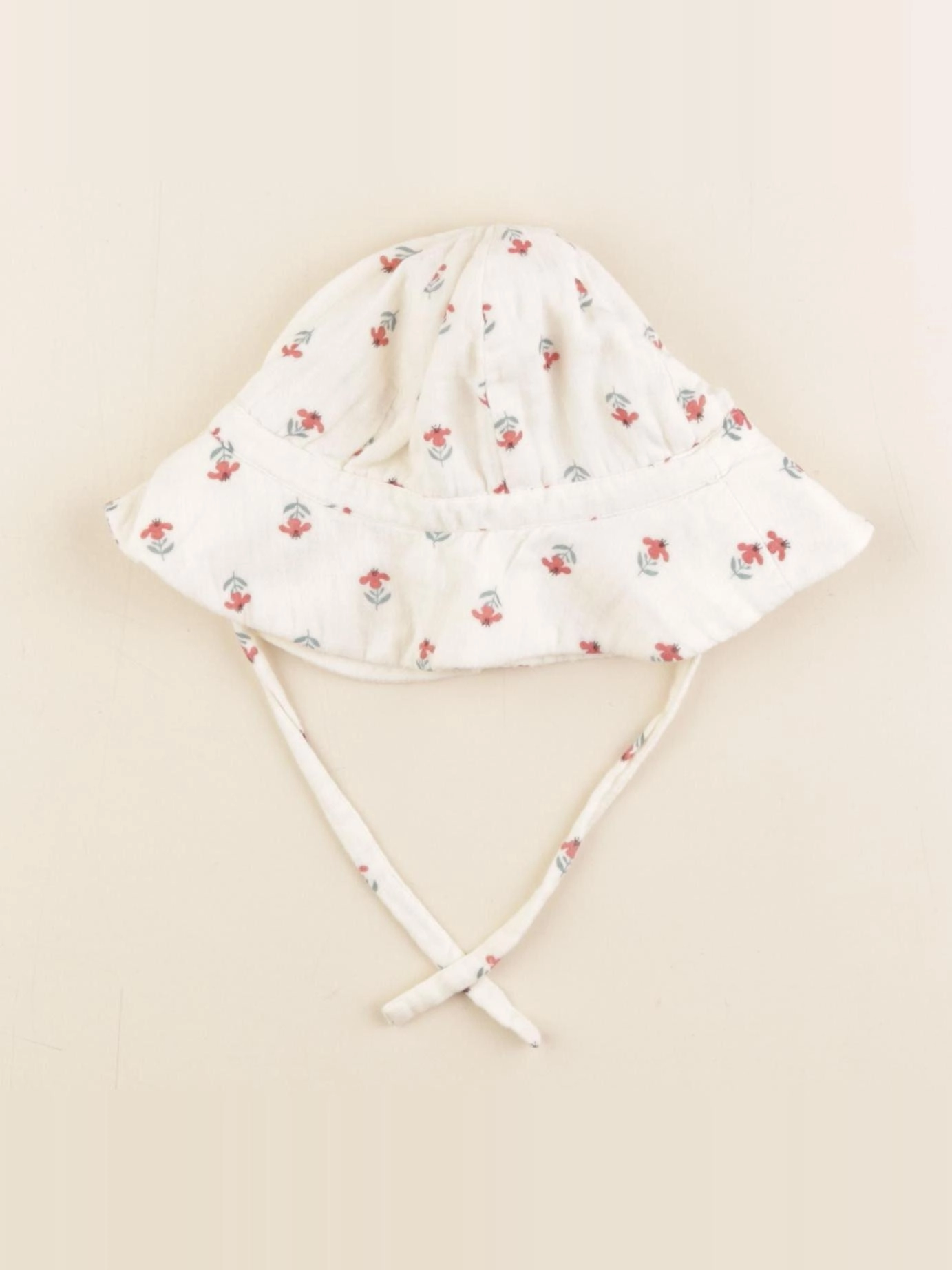 Petit Bateau - chapeau blanc - 12/18 mois
