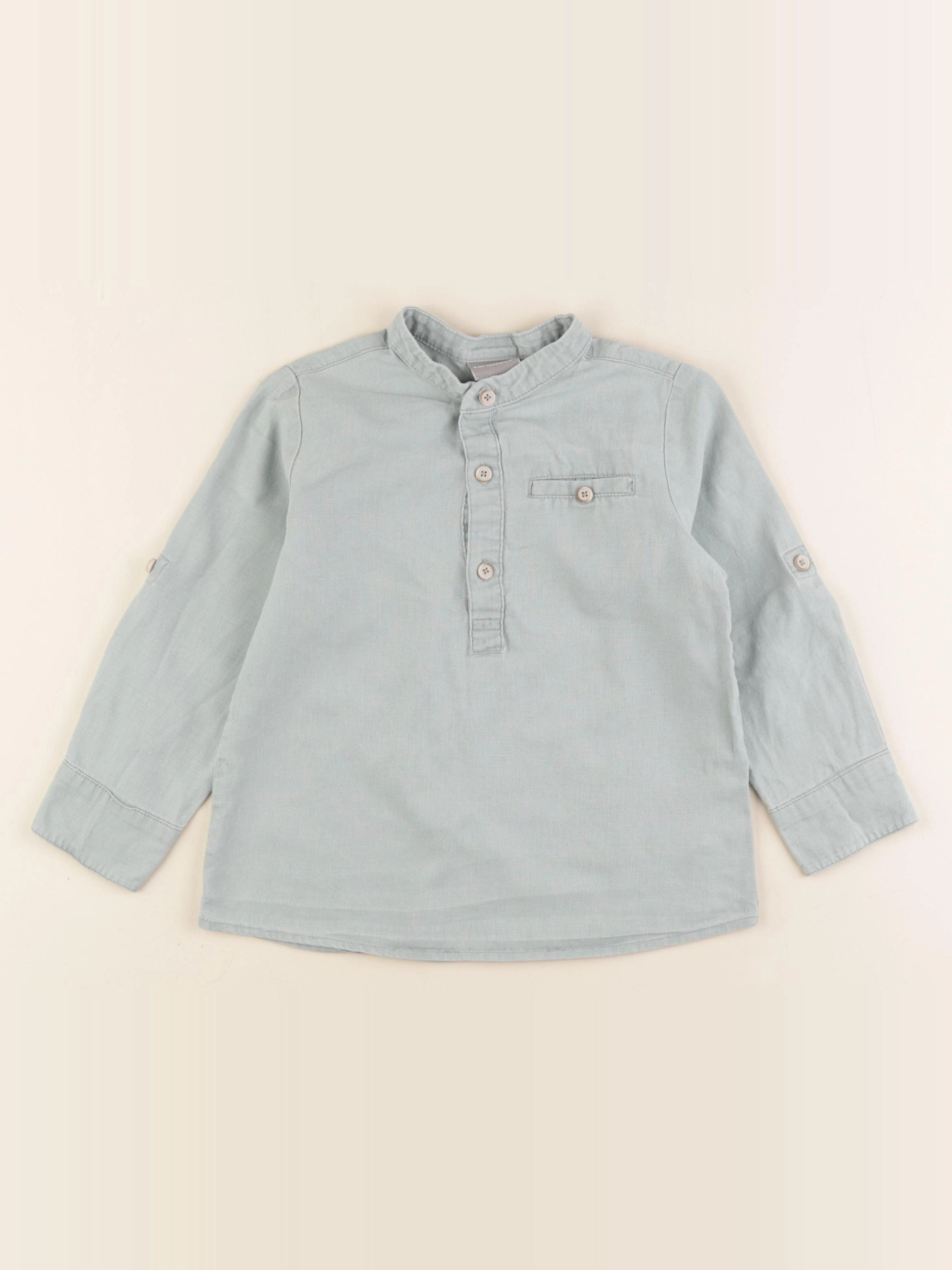 Vertbaudet - chemise bleu - 4 ans