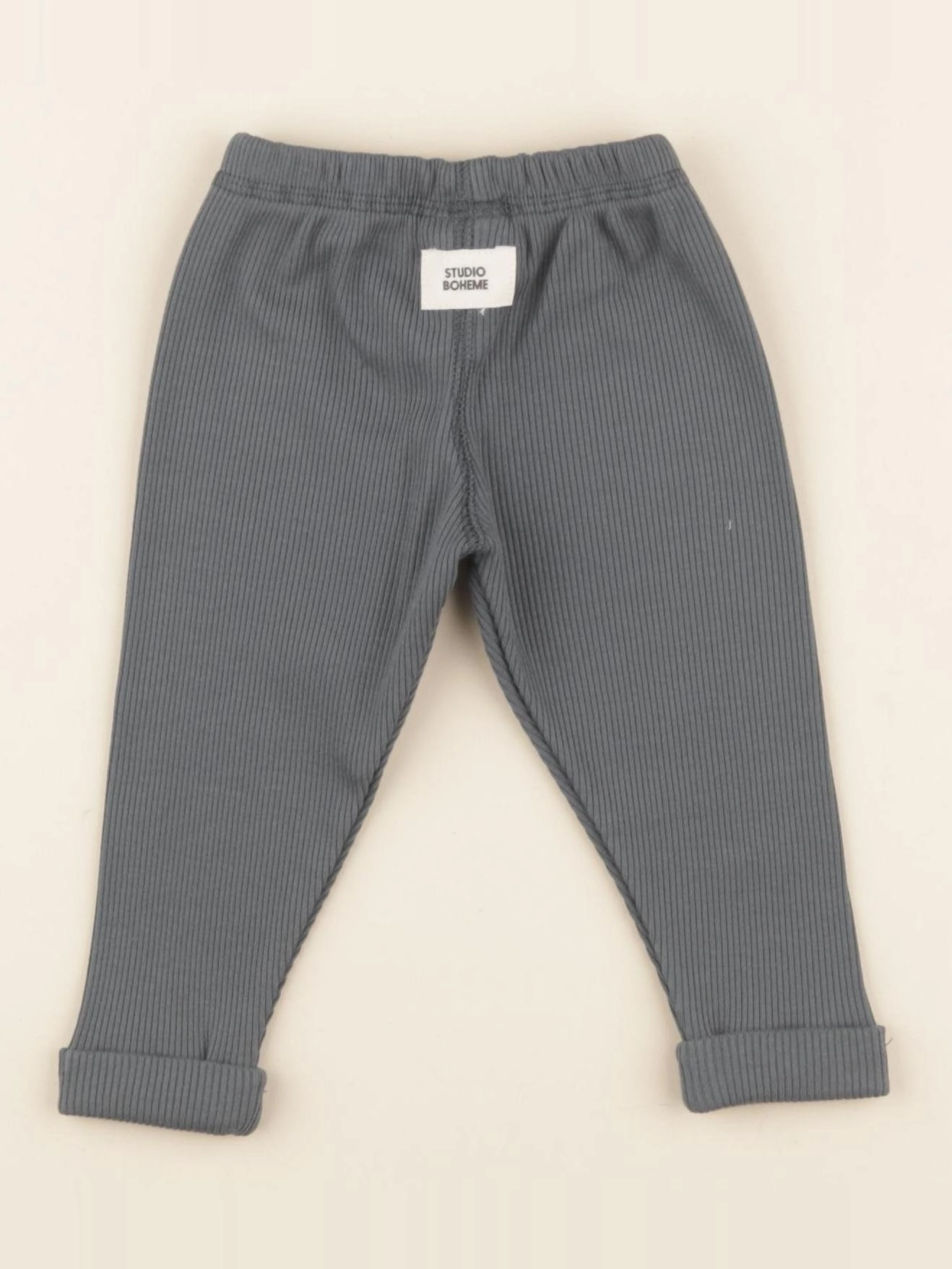 Studio Boheme - Leggings Rom Pom bleu - 3 mois