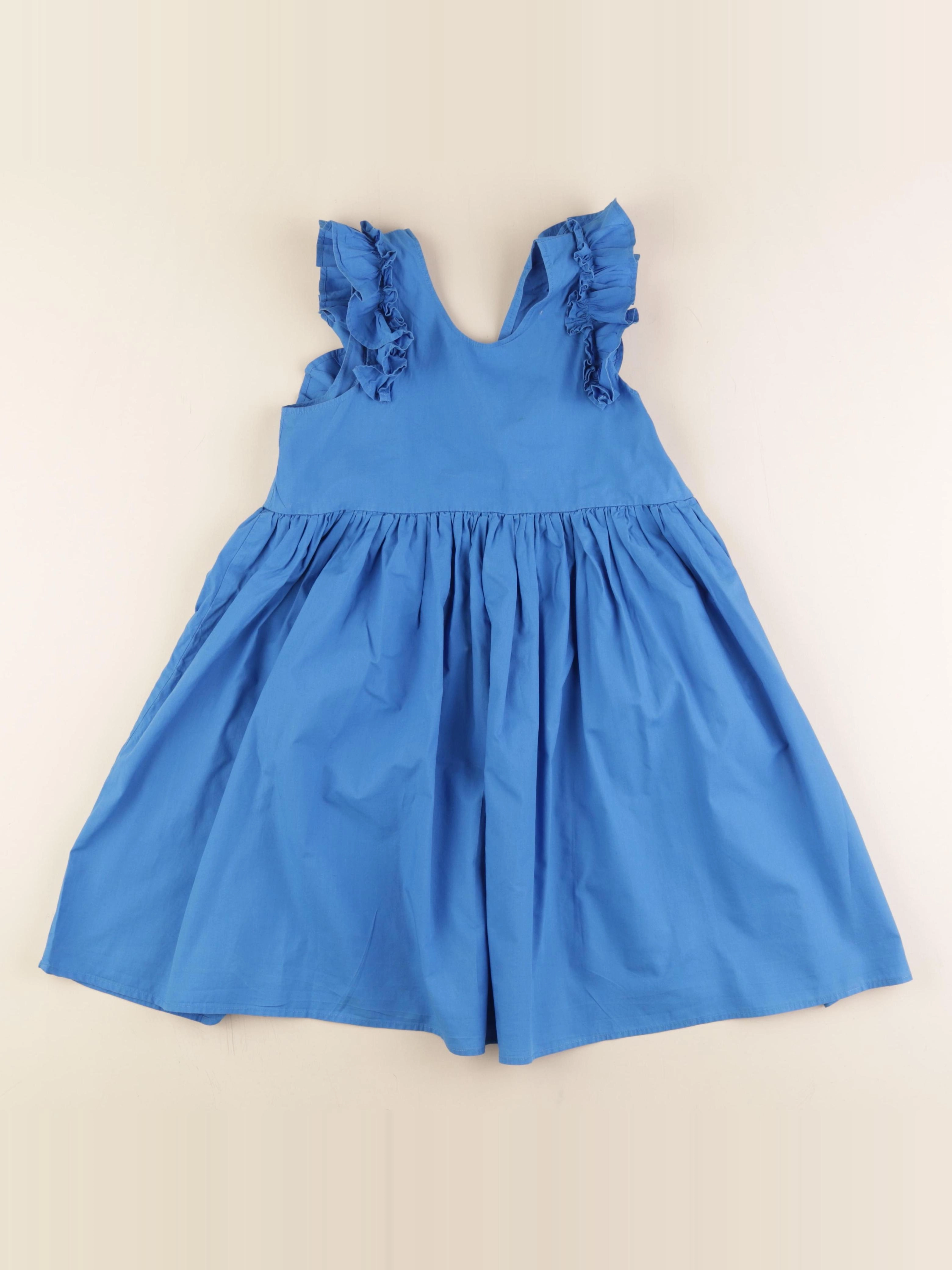 Molo - robe bleu - 7/8 ans