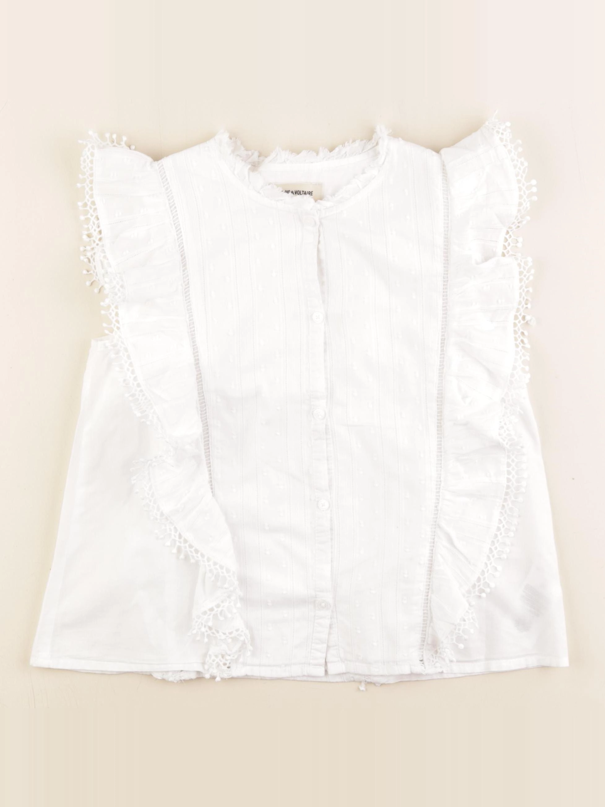 Zadig & Voltaire - blouse blanc - 10 ans