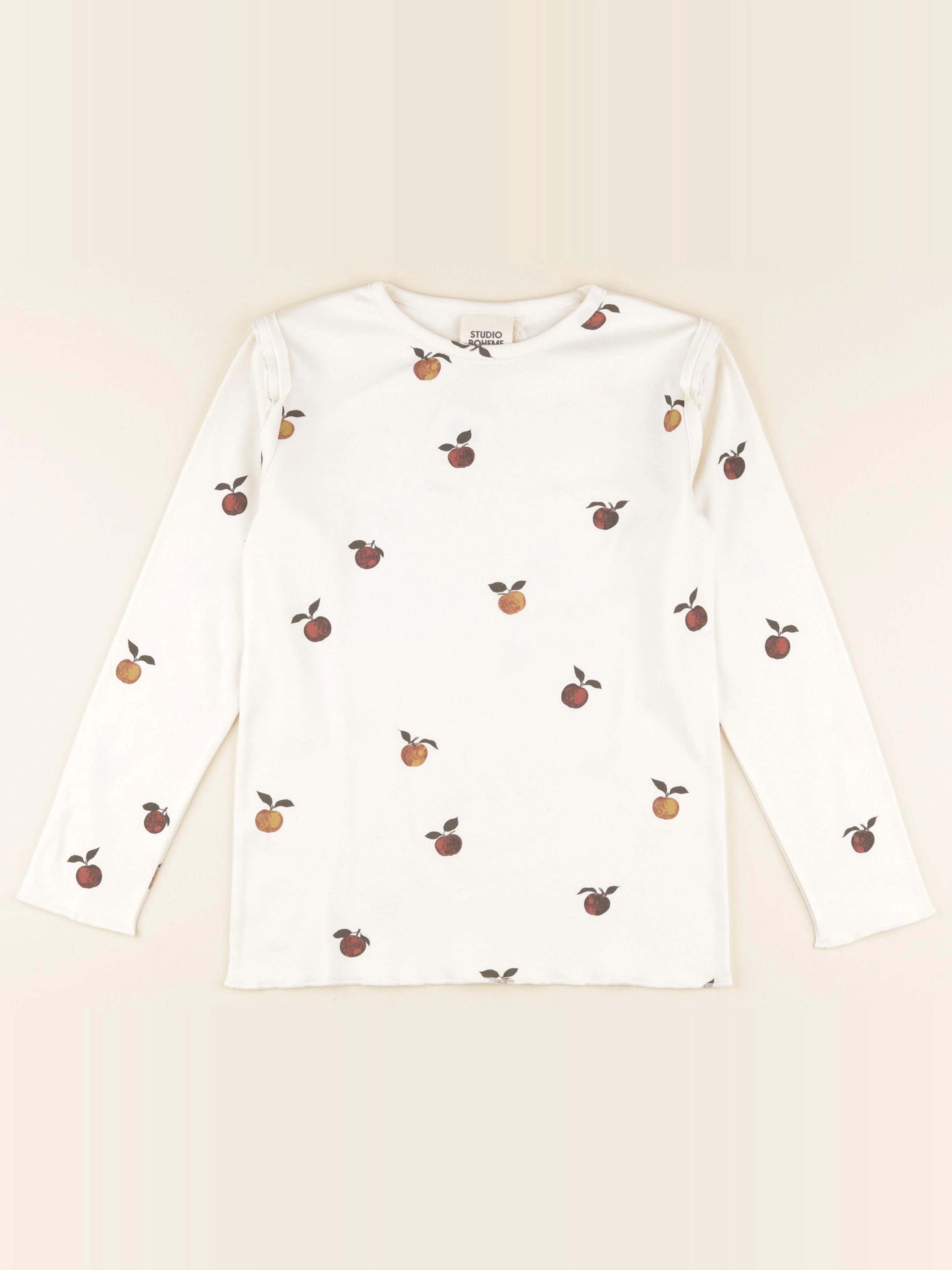 Studio Boheme - T-shirt Lala Pommes beige - 10 ans
