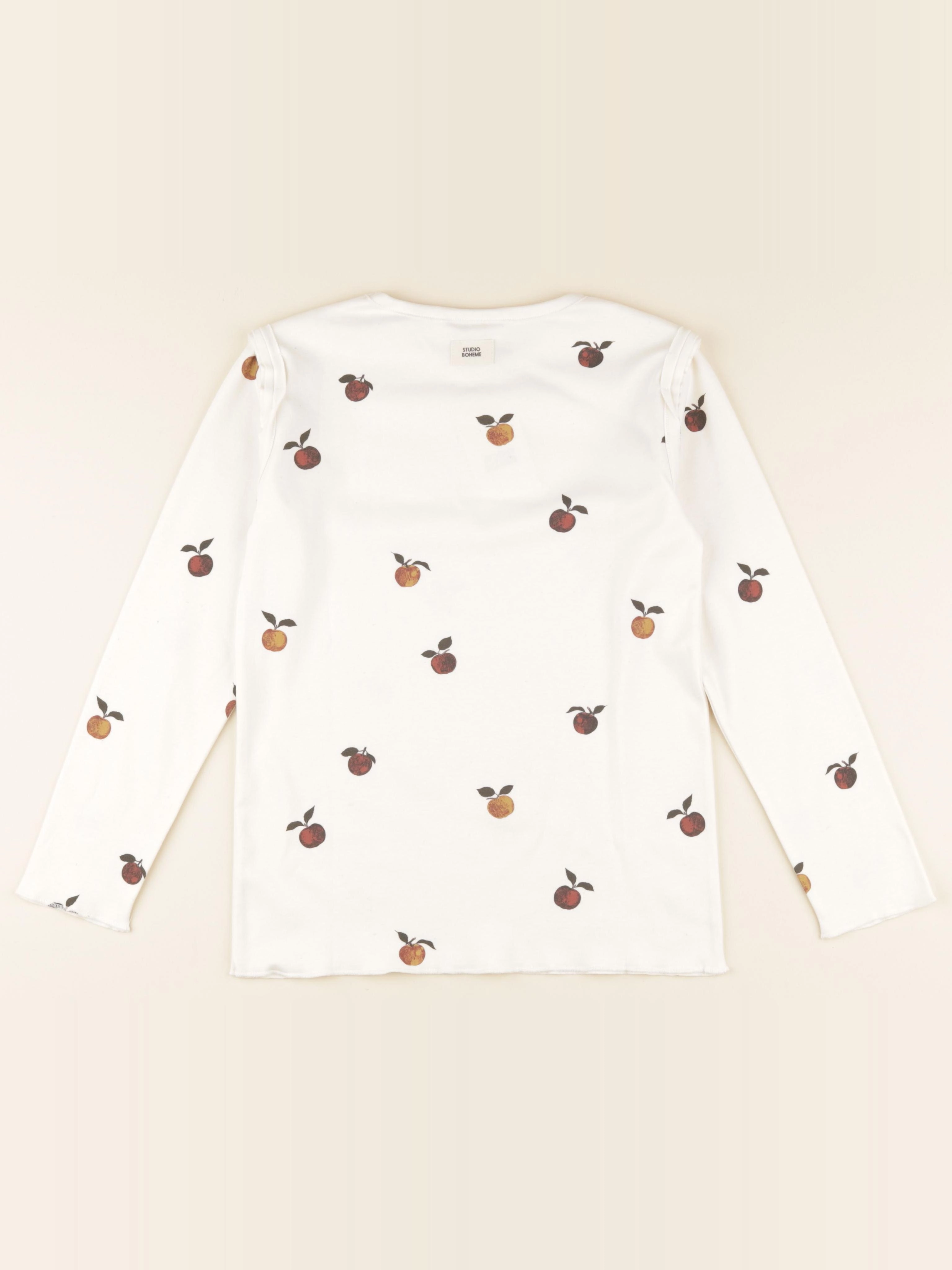 Studio Boheme - T-shirt Lala Pommes beige - 10 ans