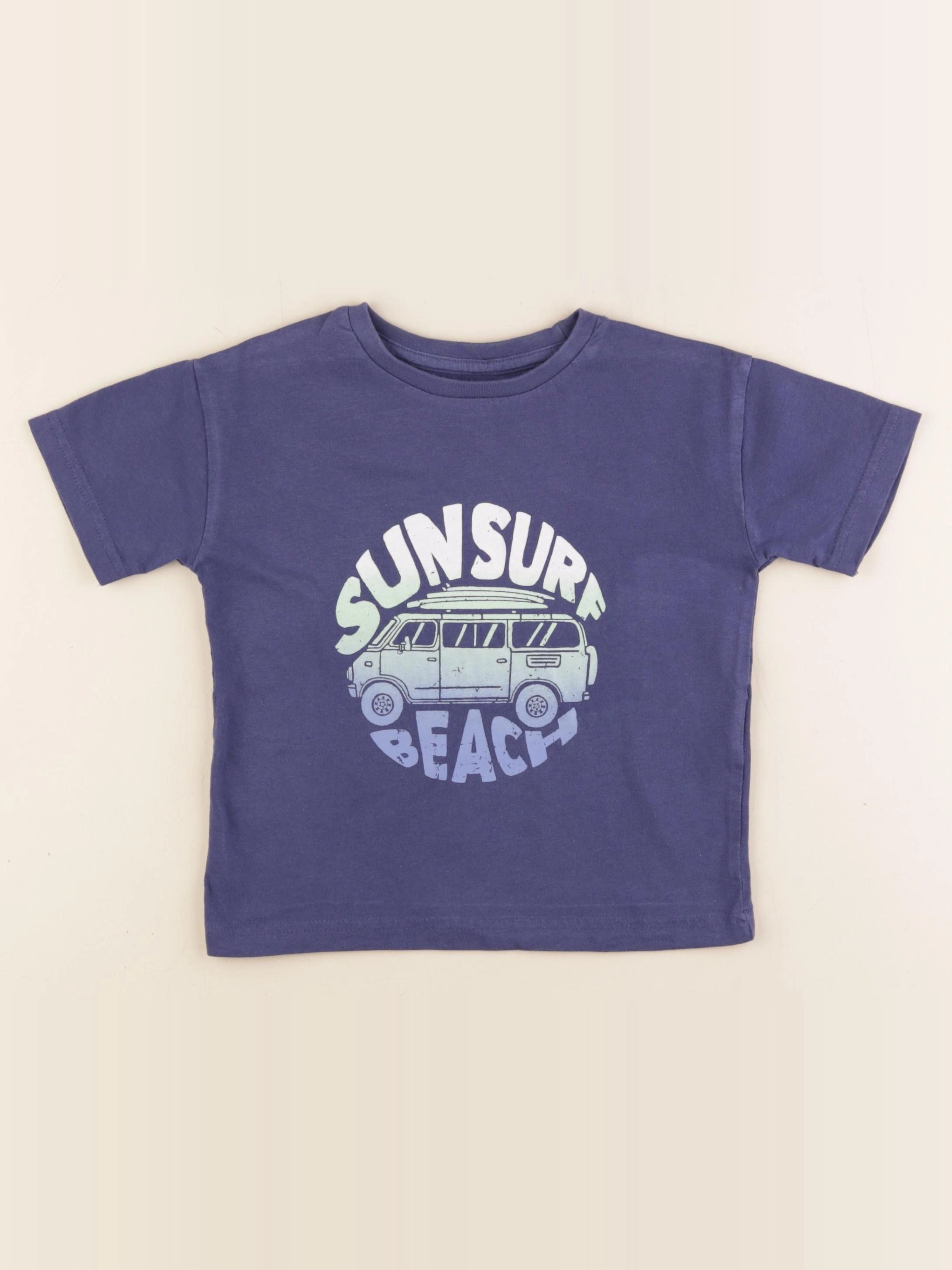 Vertbaudet - tee-shirt bleu - 3 ans
