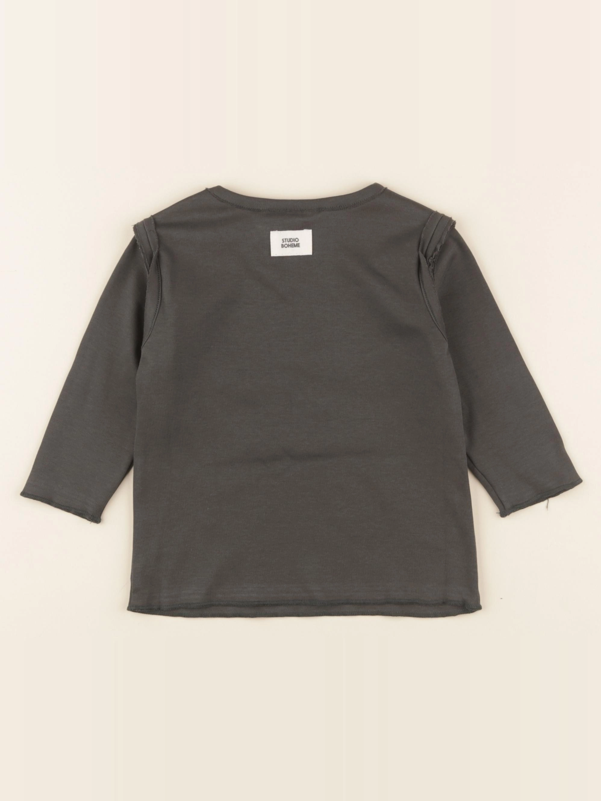 Studio Boheme - T-shirt Lala gris - 12 mois