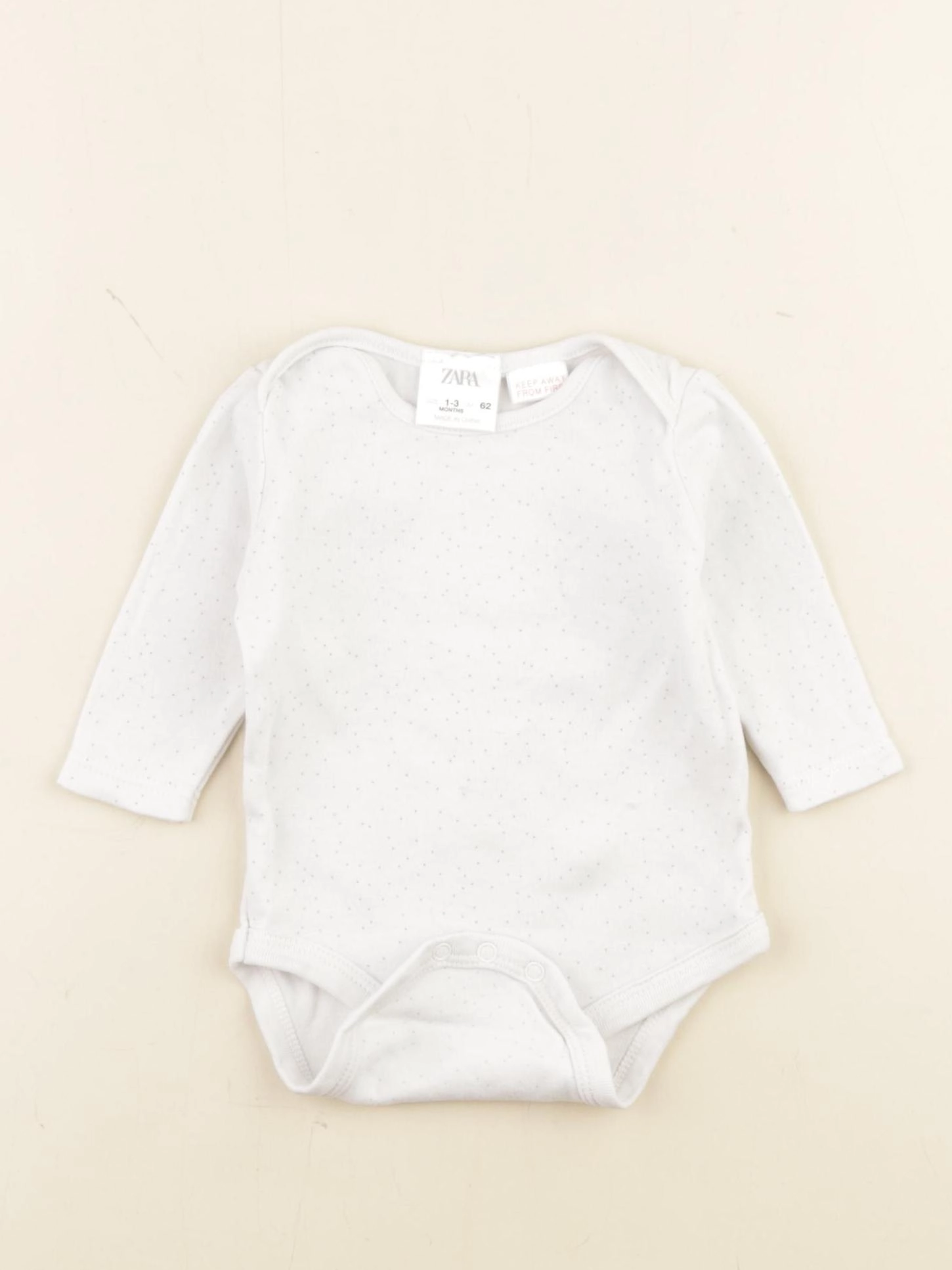 Zara - body blanc - 1/3 mois