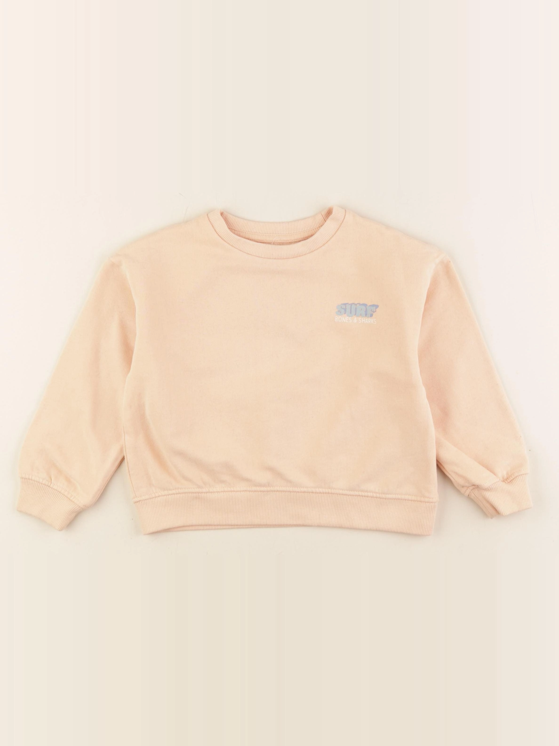 Vertbaudet - sweat imprimé au dos orange - 4 ans