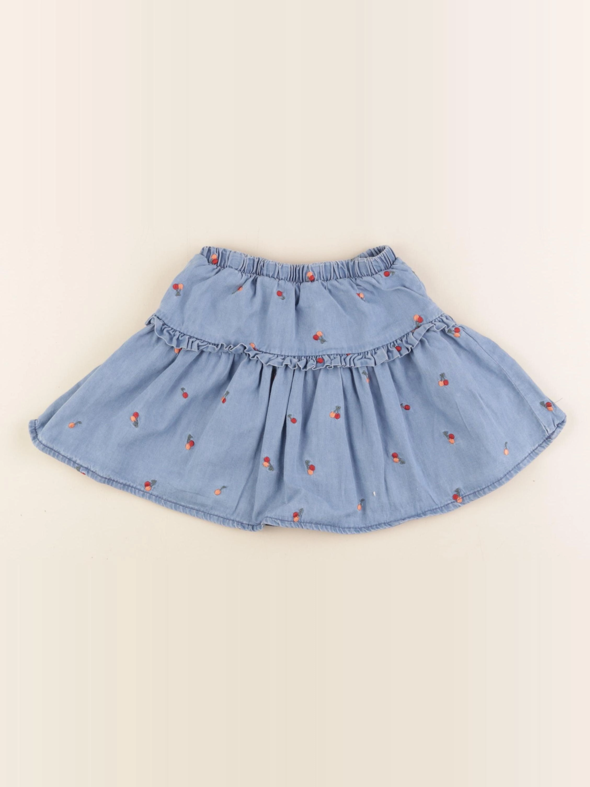 Vertbaudet - jupe bleu - 4 ans