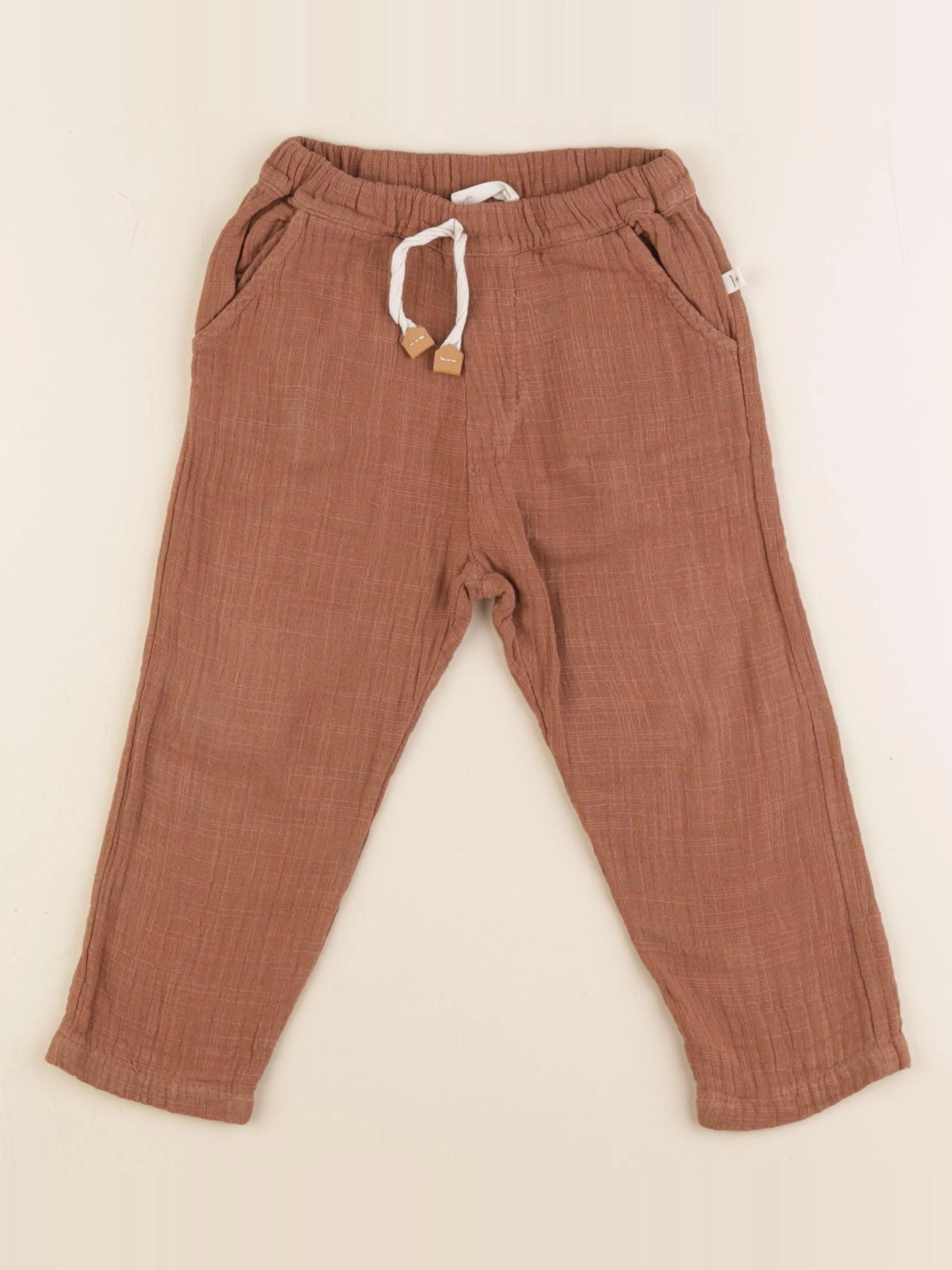 1+ In the family - pantalon marron - 9 mois