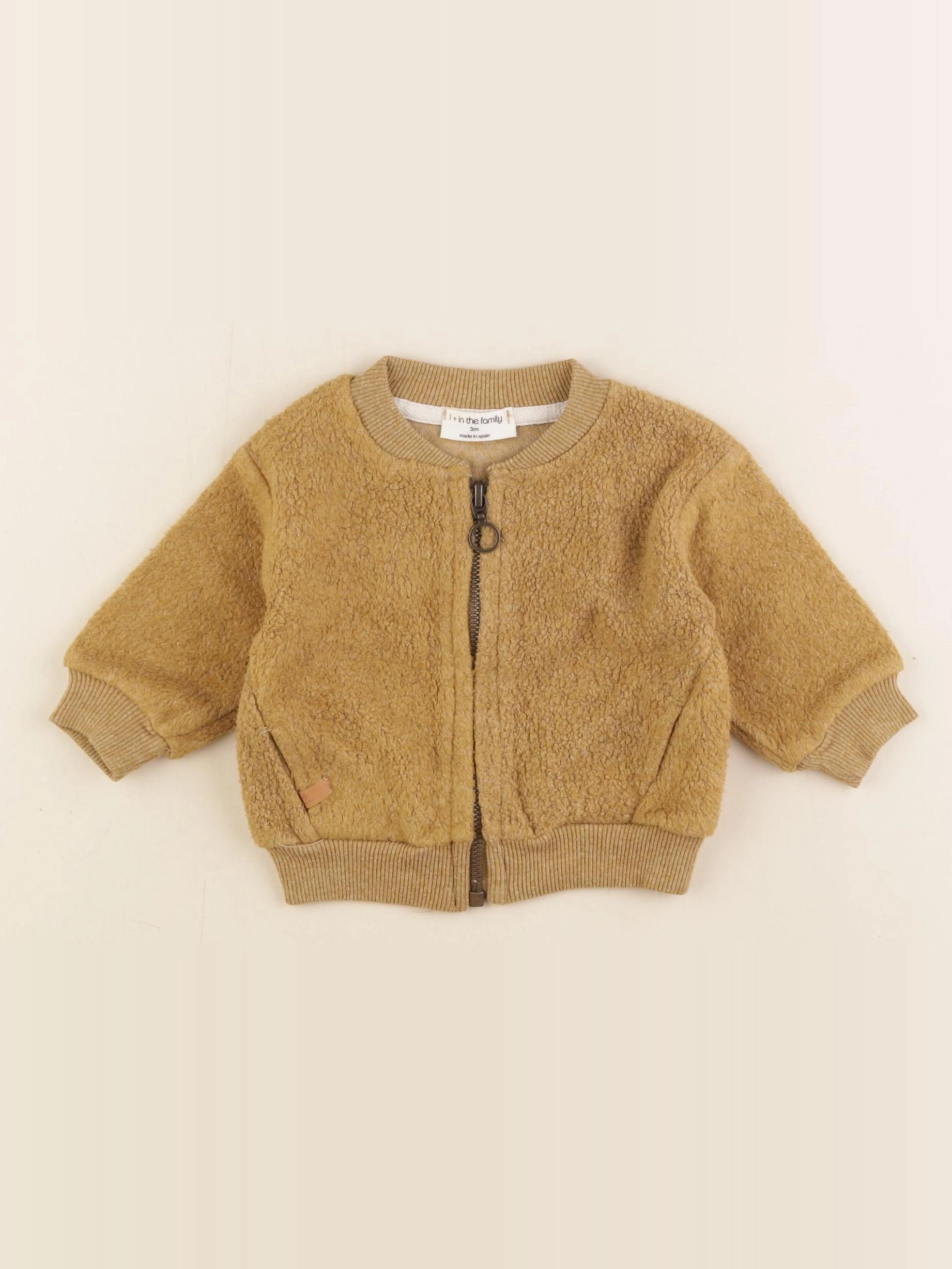 1+ In the family - veste jaune - 3 mois