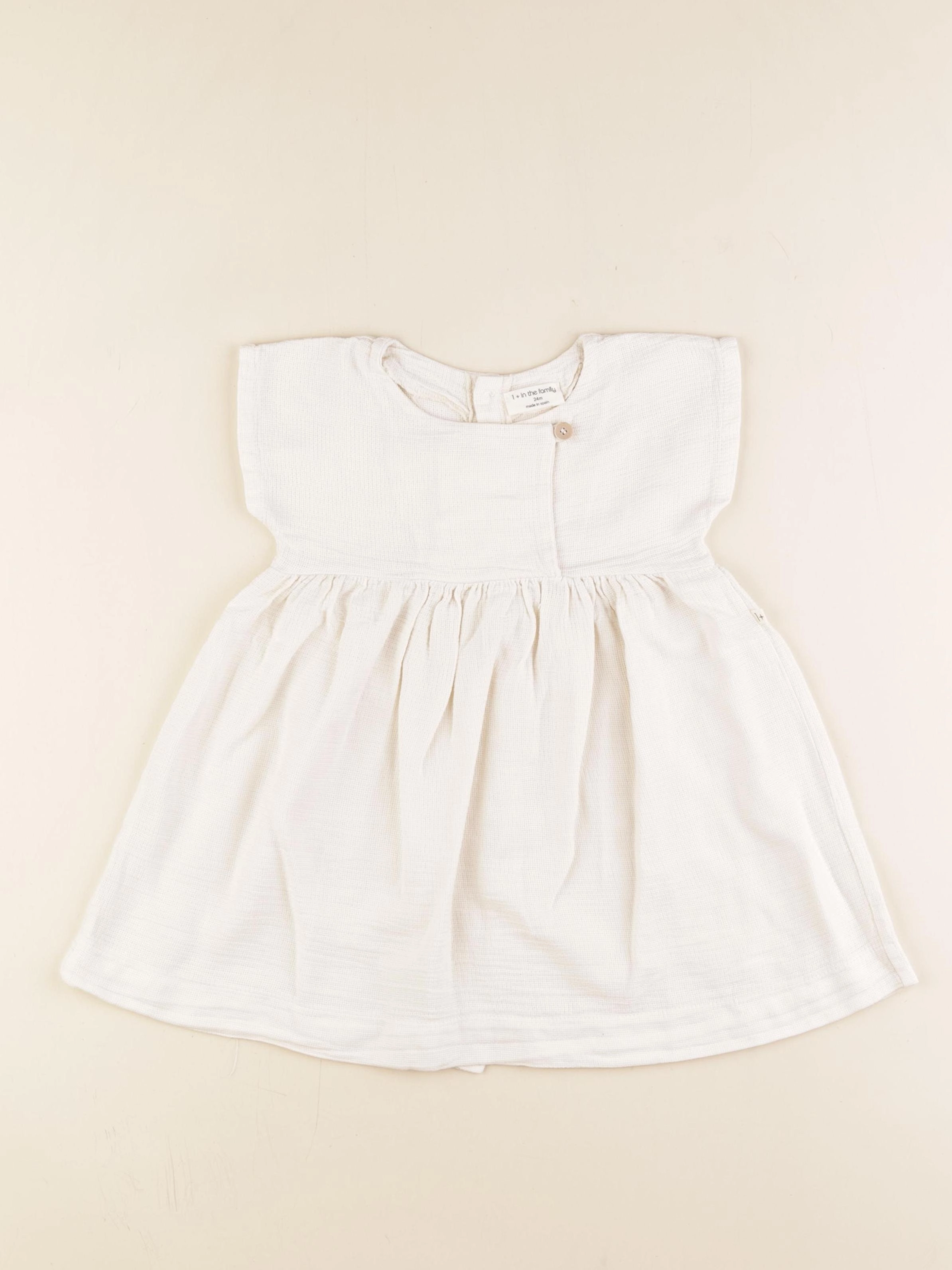1+ In the family - robe blanc - 24 mois