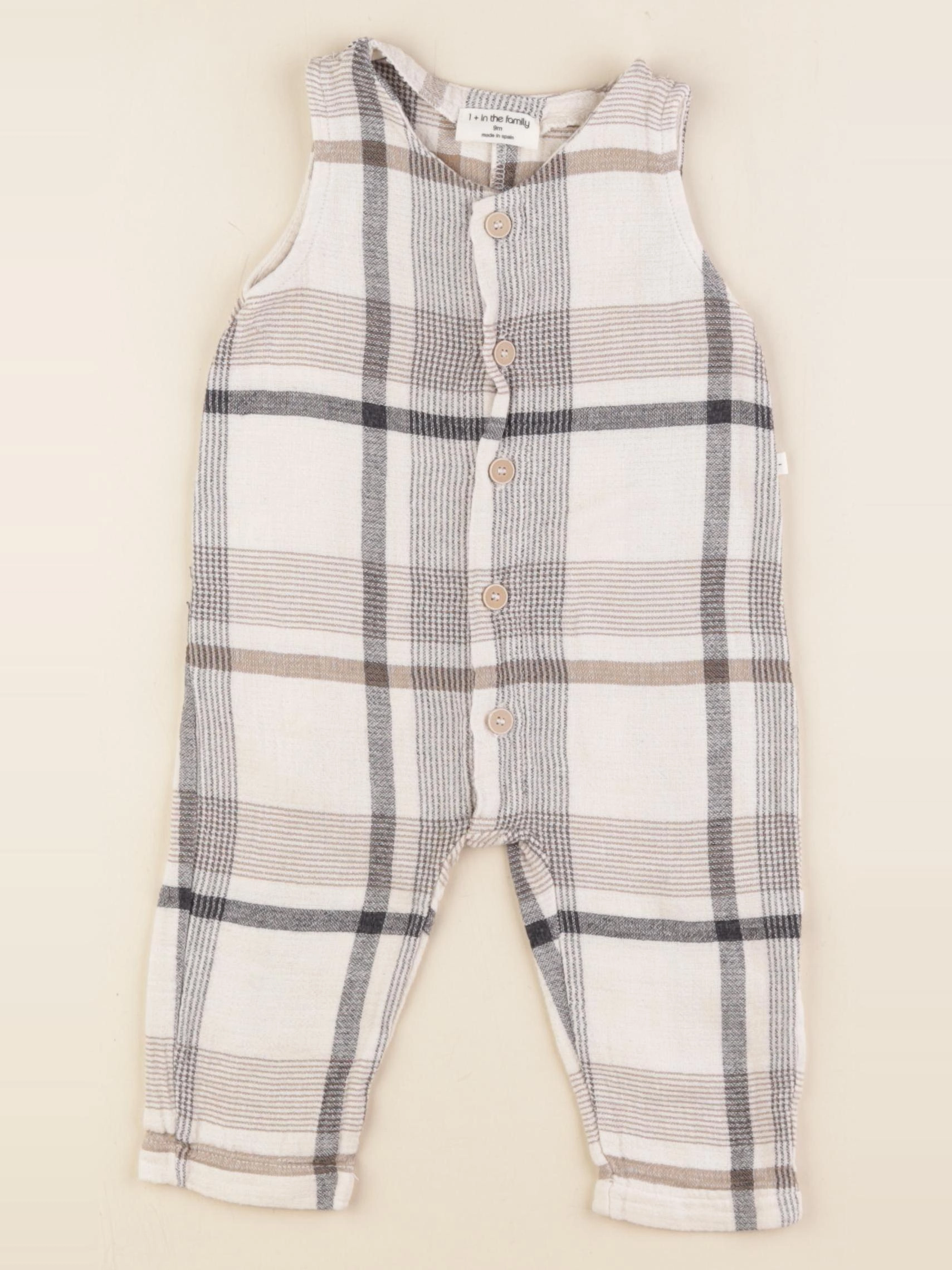1+ In the family - combinaison blanc, noir - 9 mois