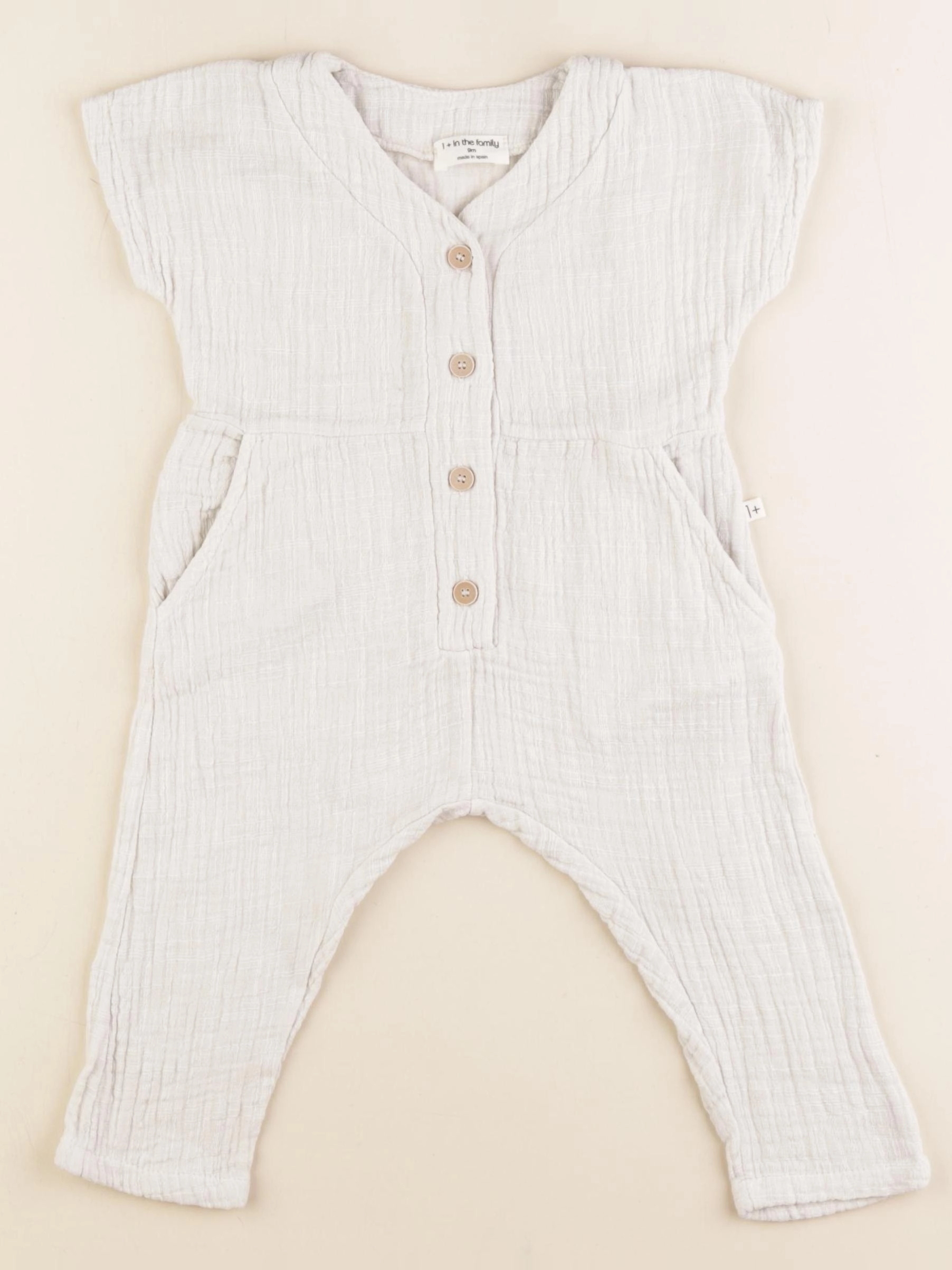 1+ In the family - combinaison blanc - 9 mois