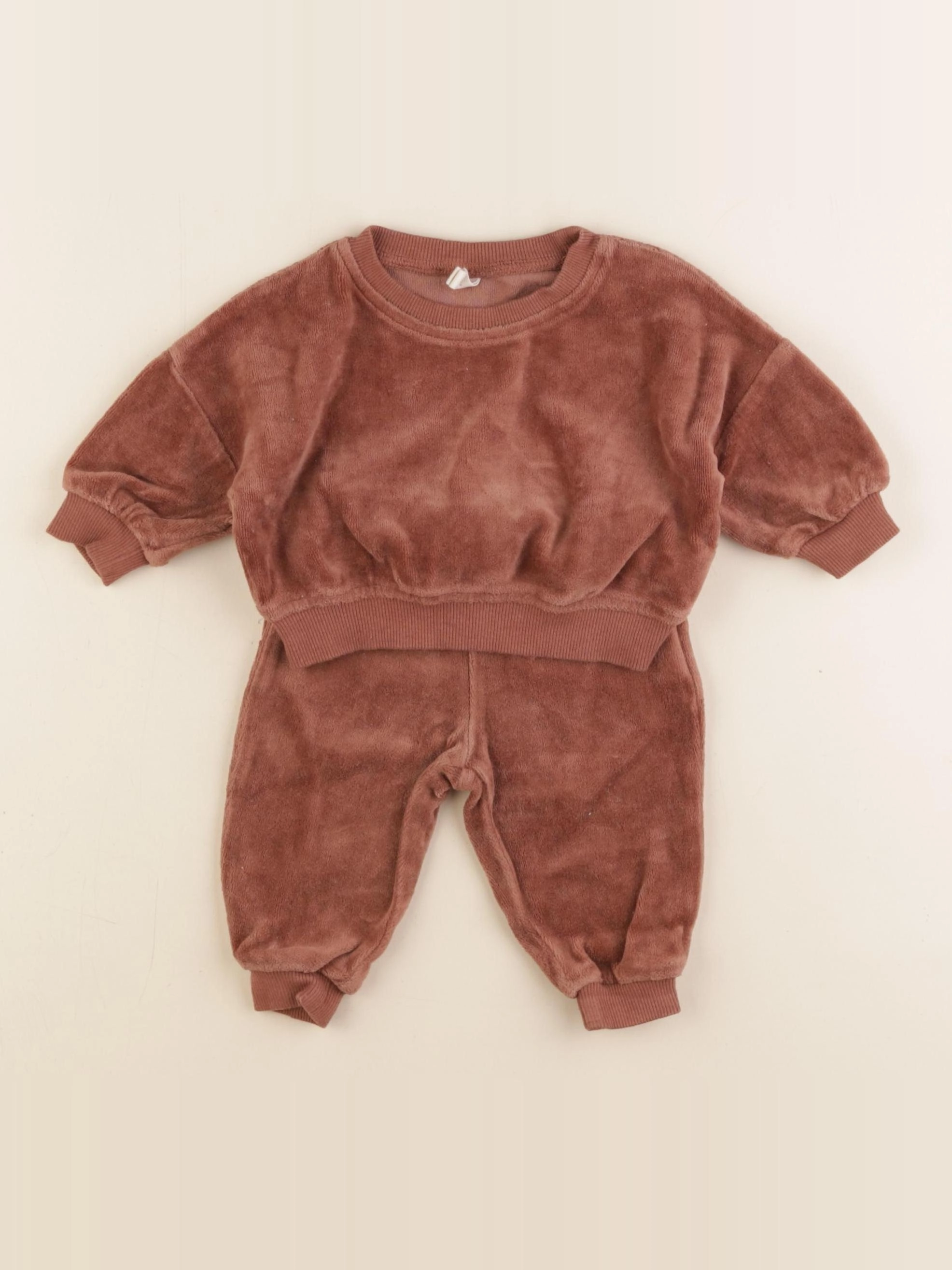 Quincy Mae - ensemble marron - 0/3 mois