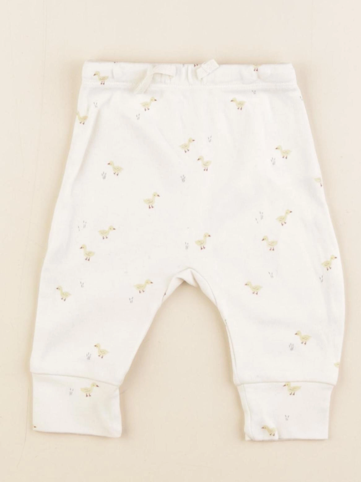 Quincy Mae - legging blanc - 3/6 mois