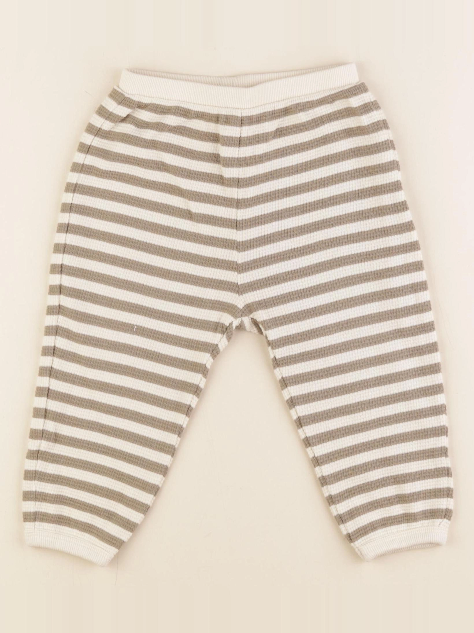 Quincy Mae - pantalon blanc, vert - 18/24 mois