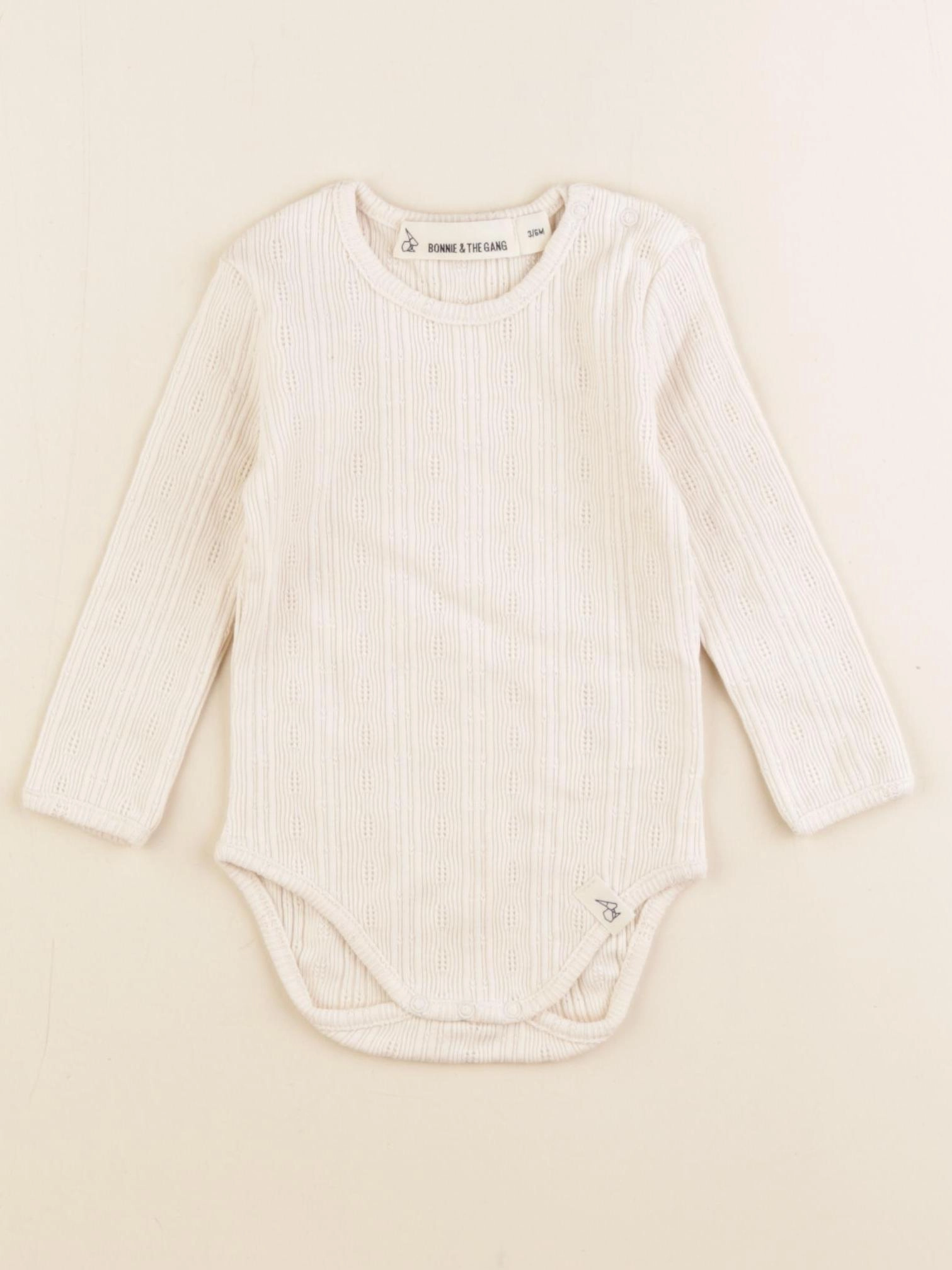 Bonnie & The Gang - body blanc - 3/6 mois
