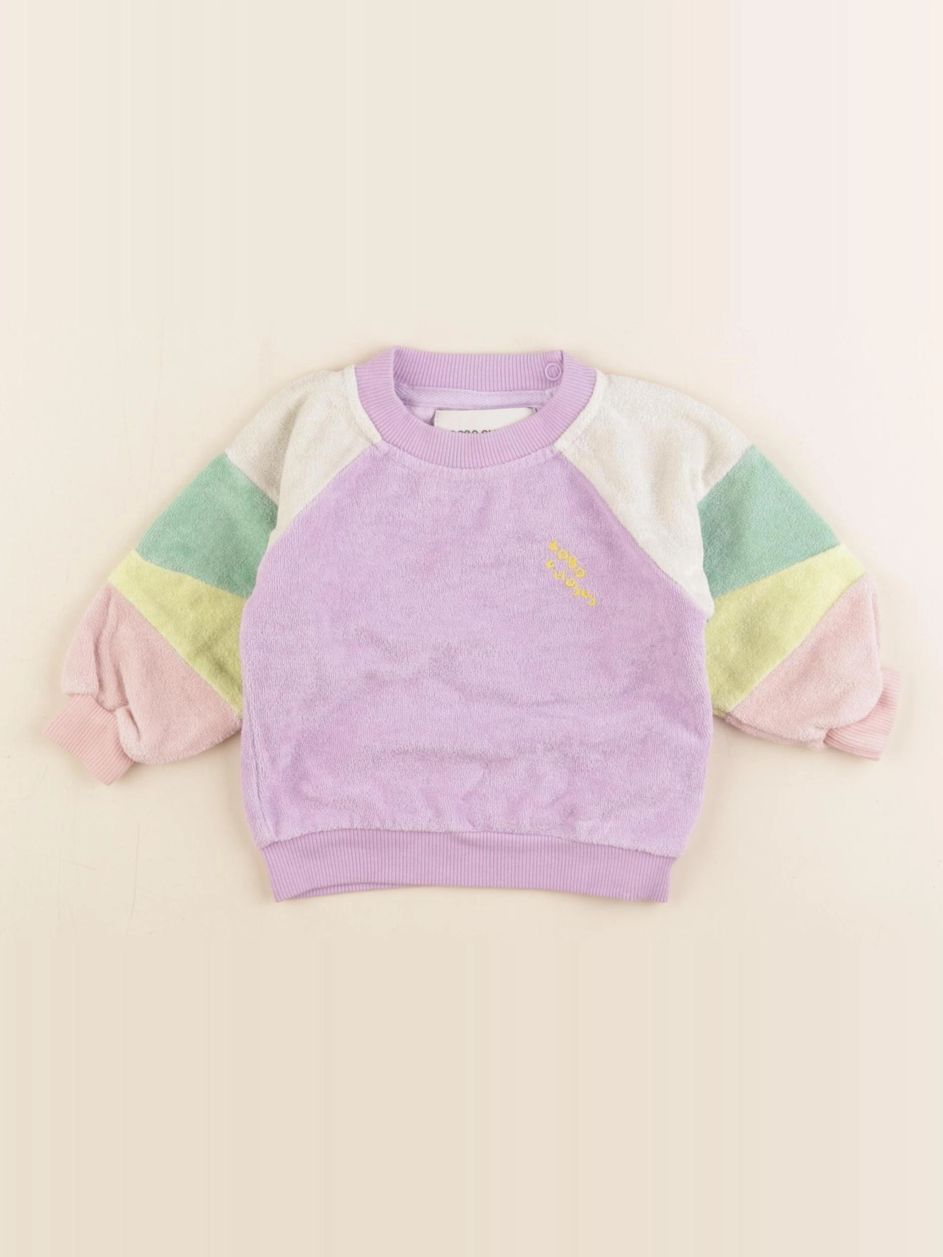 Bobo Choses - sweat éponge violet - 3 mois