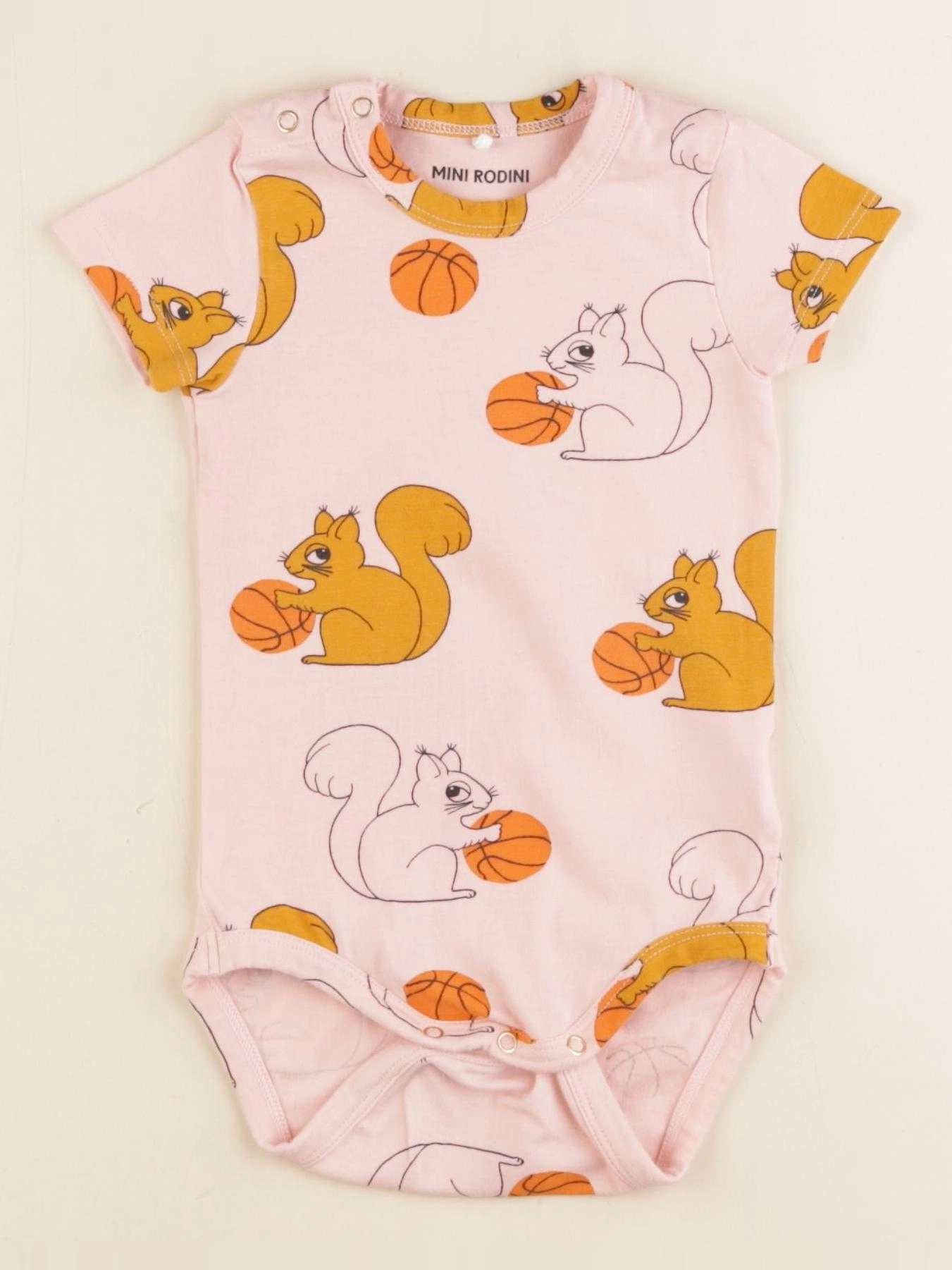 Mini Rodini - body rose - 4/9 mois