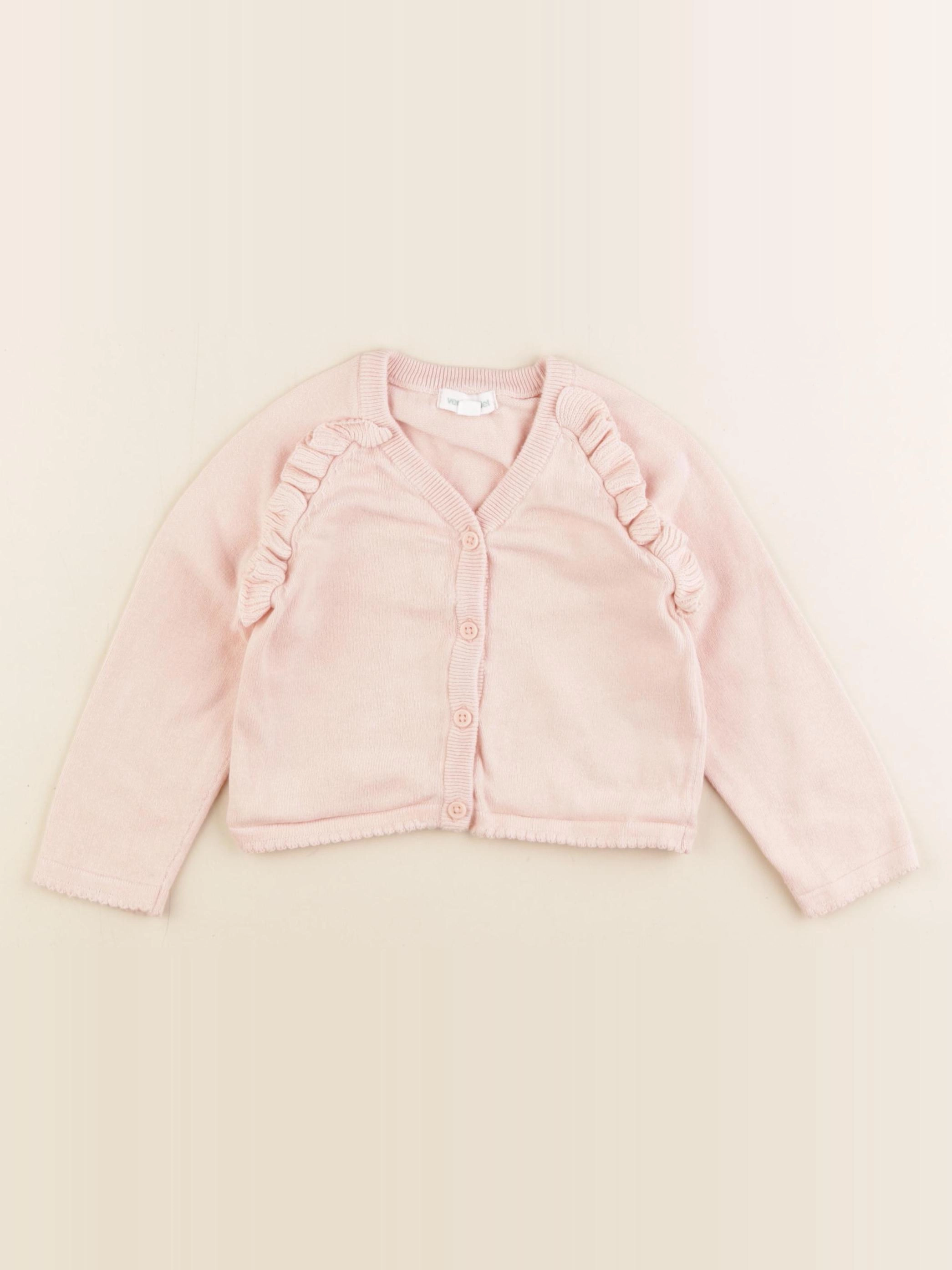 Vertbaudet - gilet rose - 2 ans