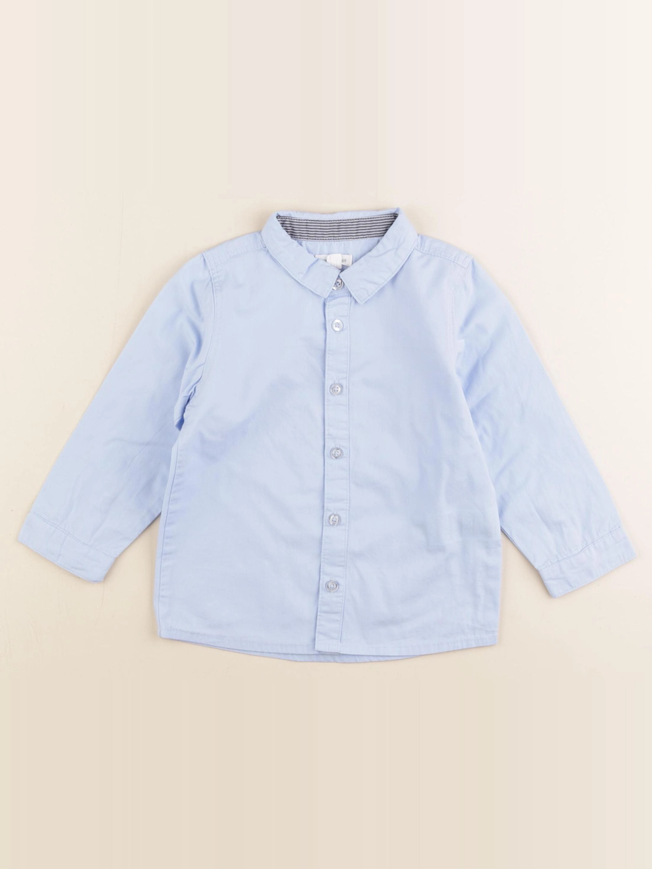 Vertbaudet - chemise bleu - 2 ans