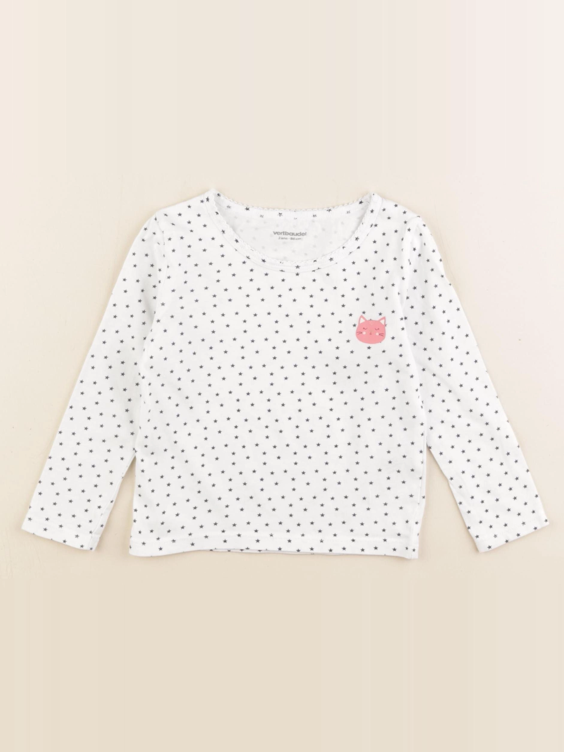 Vertbaudet - maillot de corps blanc - 2 ans