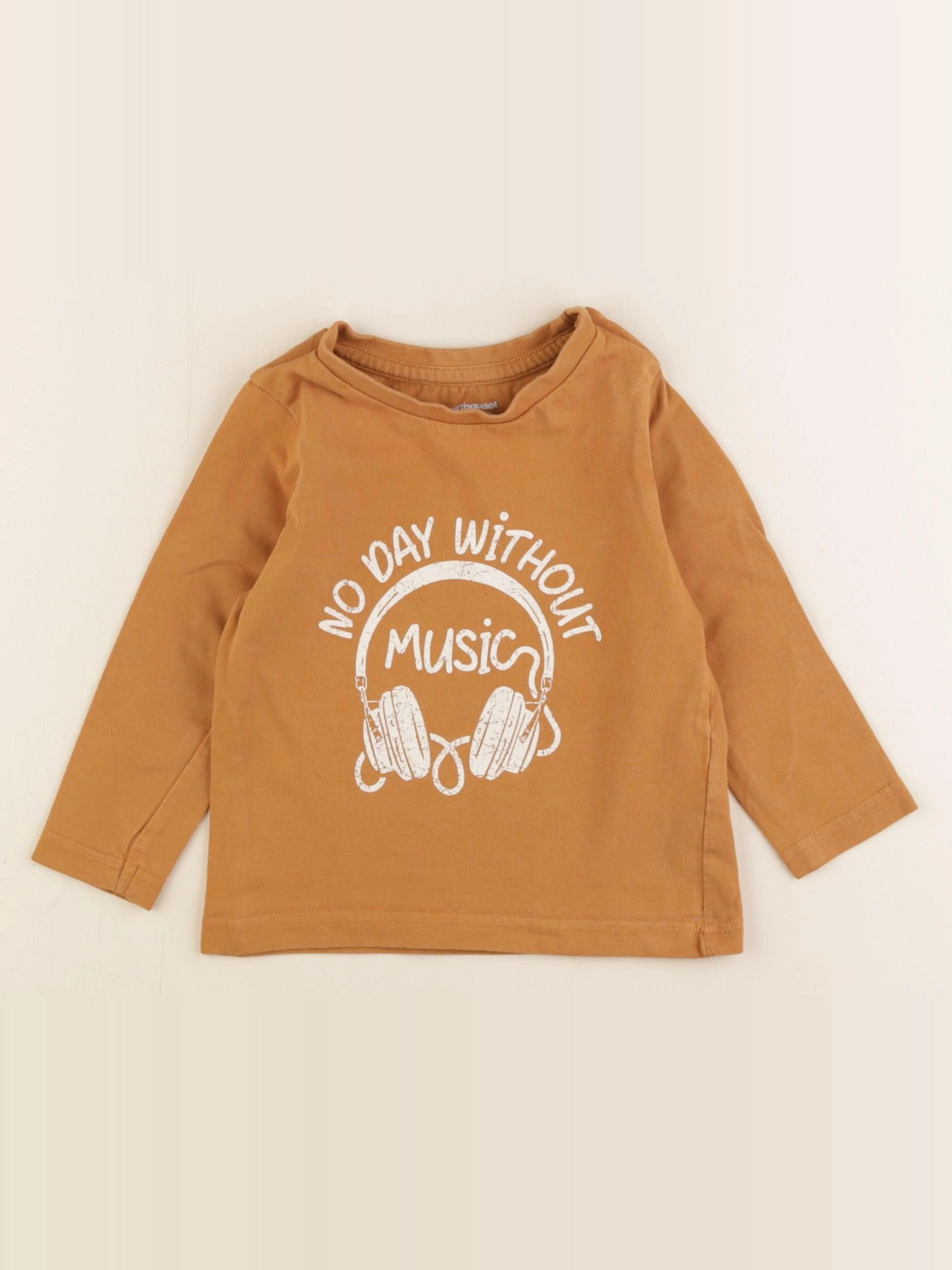 Vertbaudet - tee-shirt marron - 2 ans