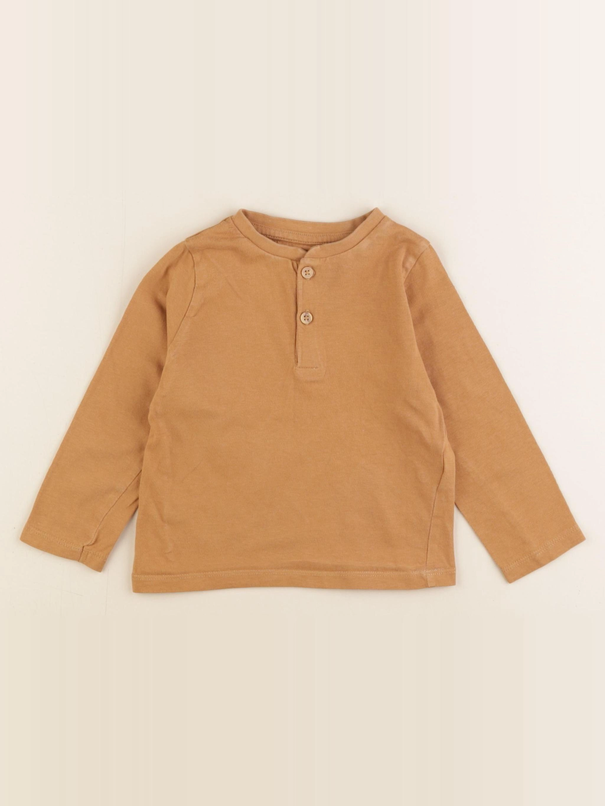 Vertbaudet - tee-shirt marron - 24 mois