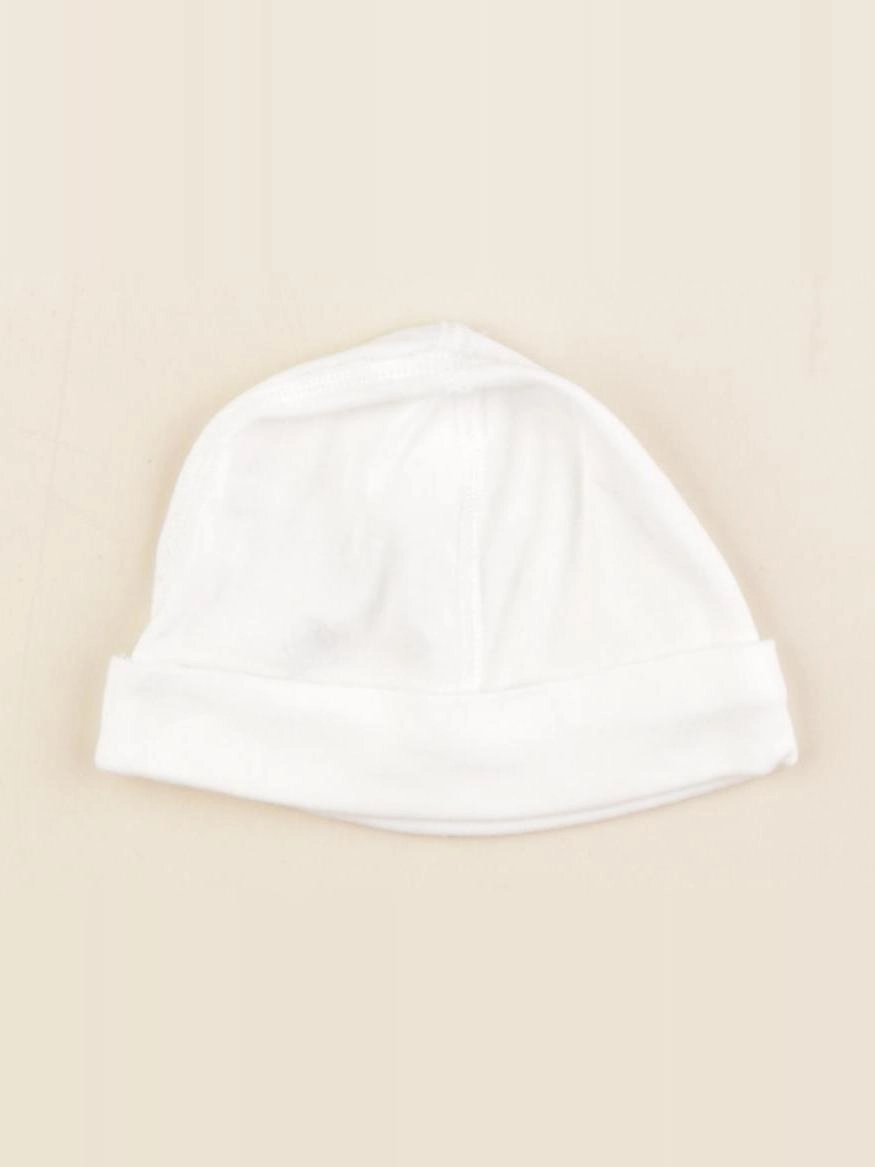 Petit Bateau - bonnet blanc - 3/6 mois