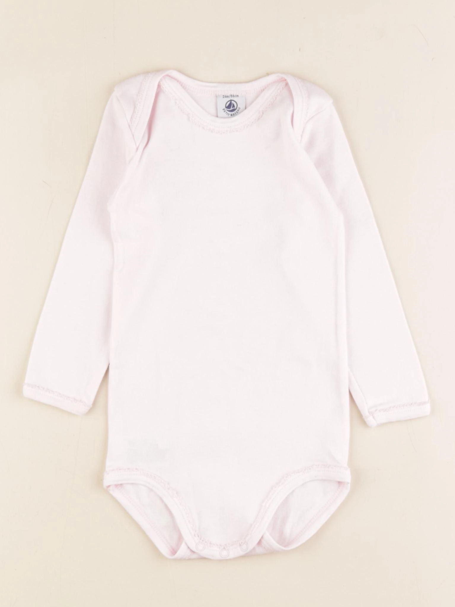 Petit Bateau - body rose - 24 mois