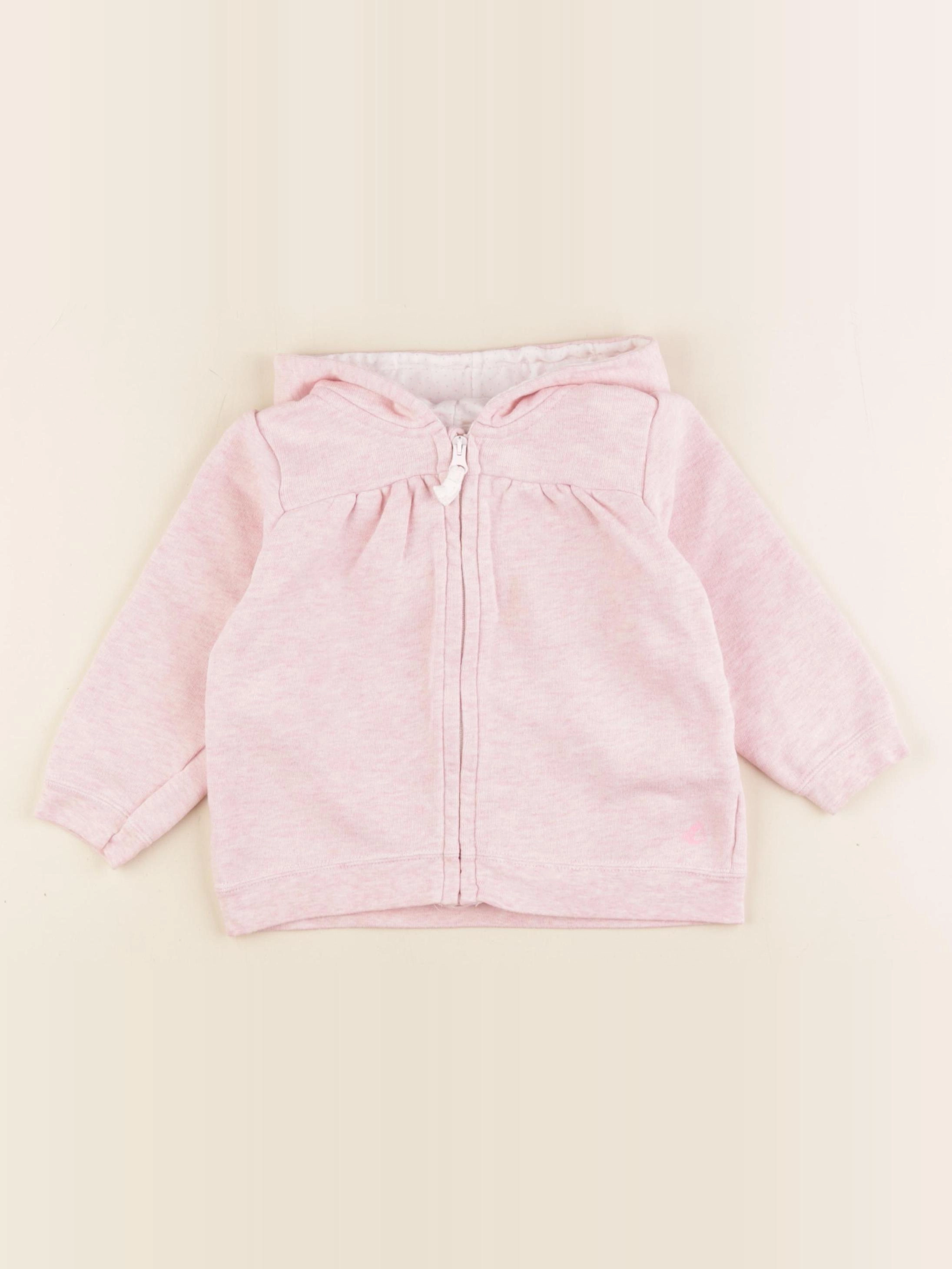 Petit Bateau - sweat rose - 24 mois