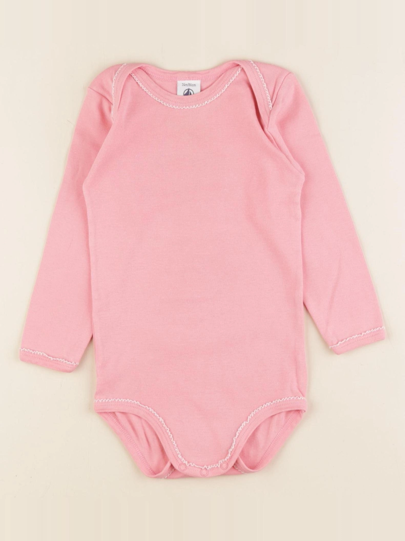 Petit Bateau - body rose - 24 mois