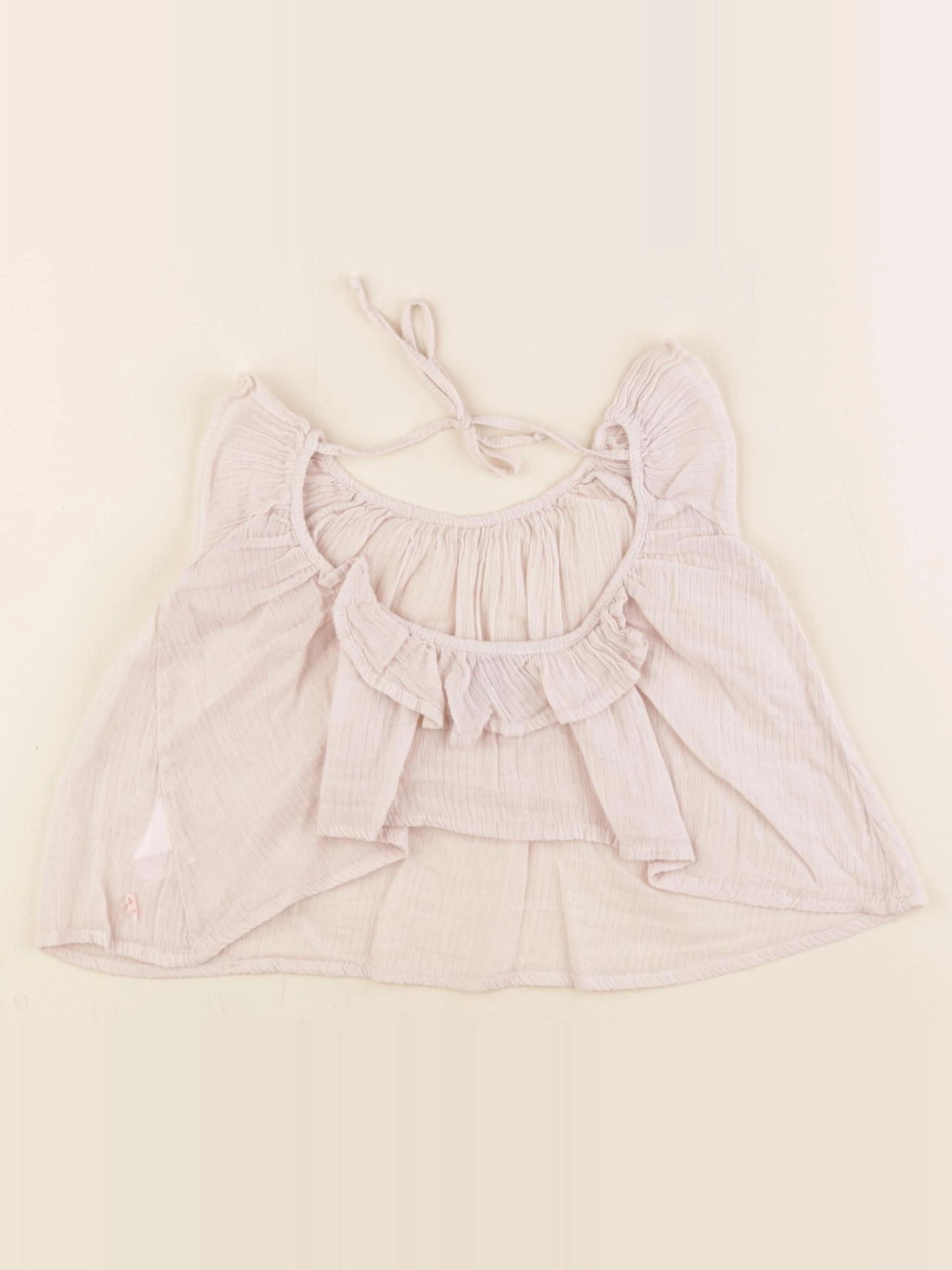 Tocoto vintage - blouse rose, argent - 2/3 ans