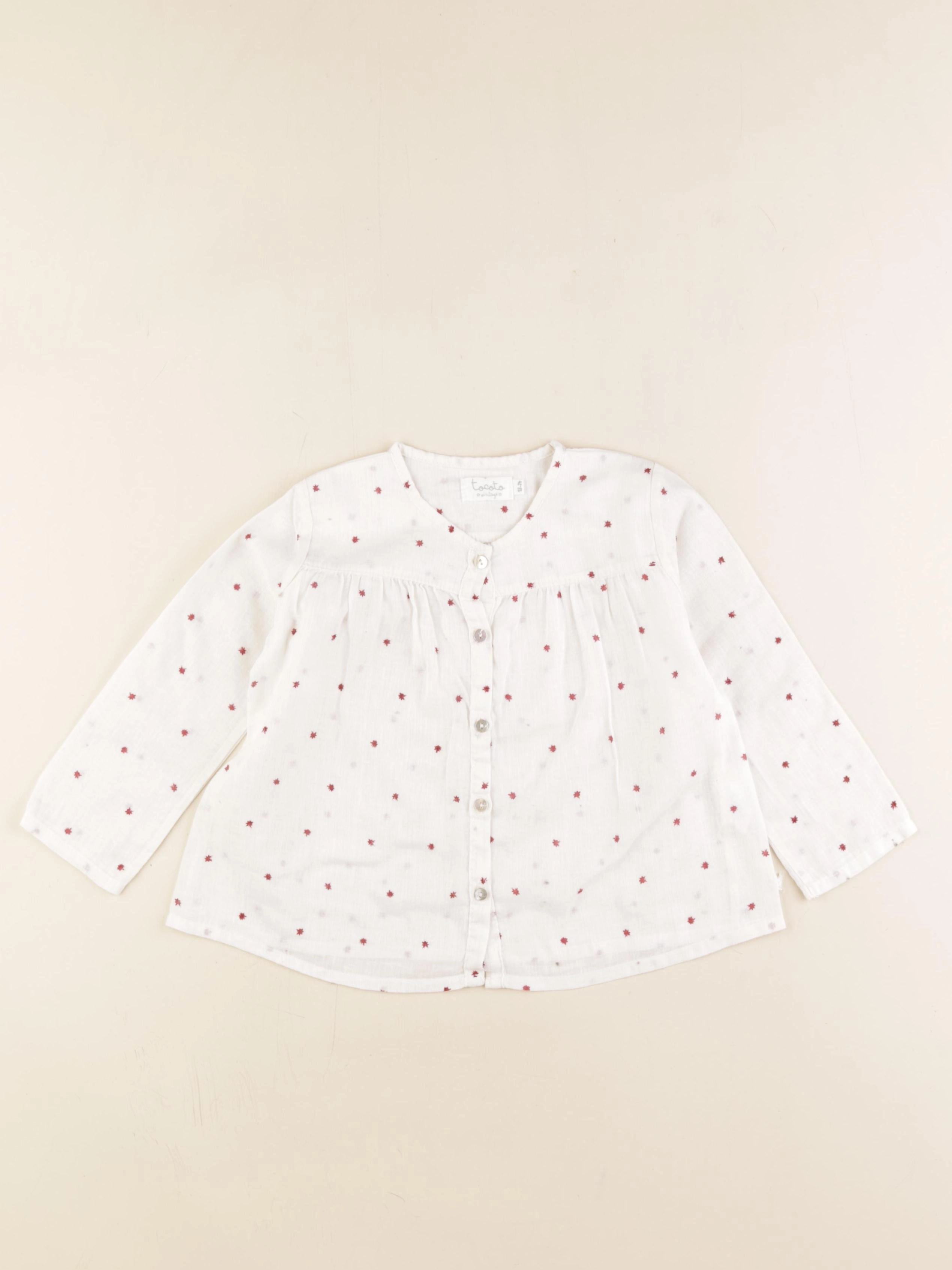 Tocoto vintage - blouse blanc - 18/24 mois