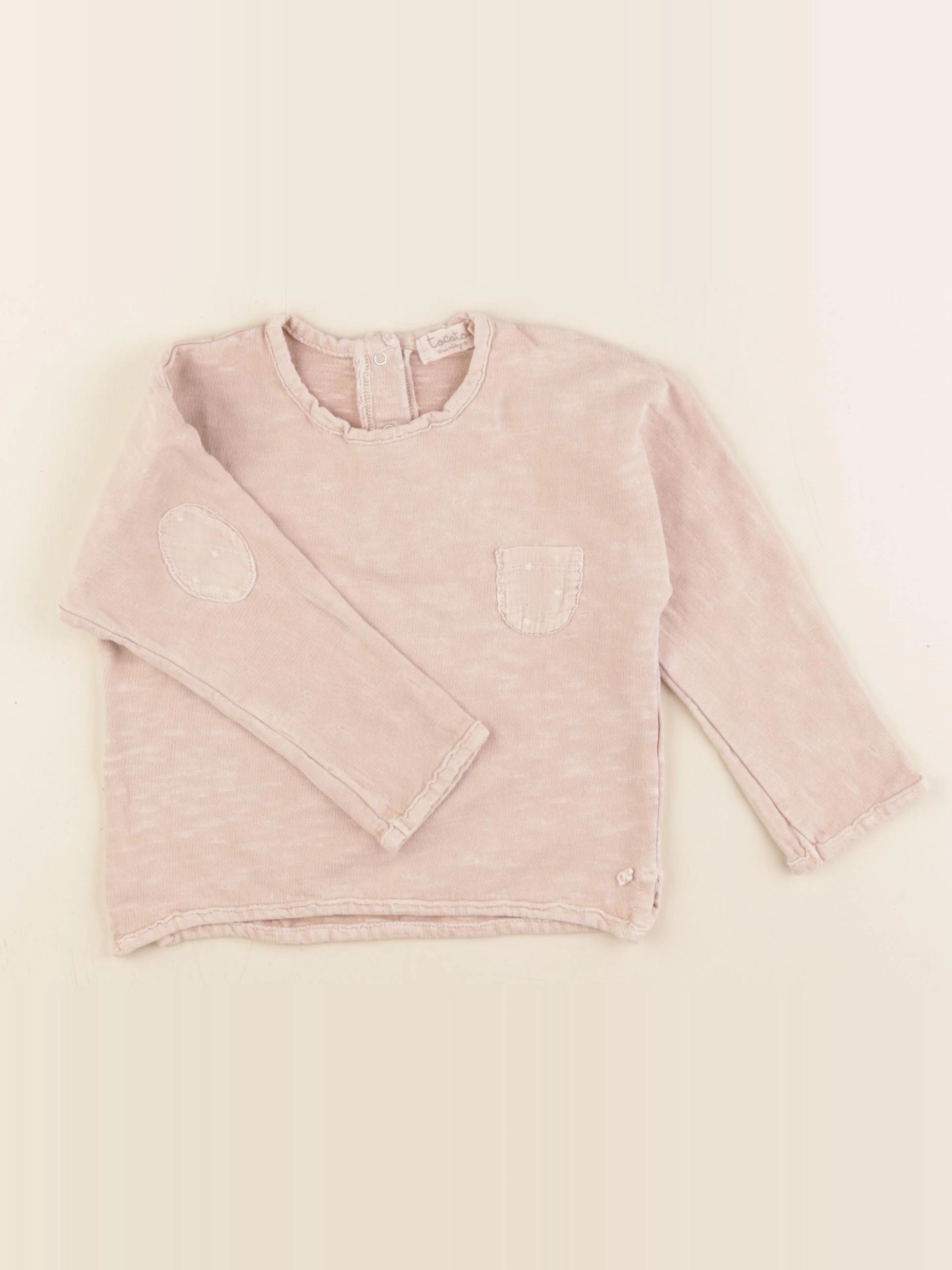 Tocoto vintage - sweat rose - 12/18 mois