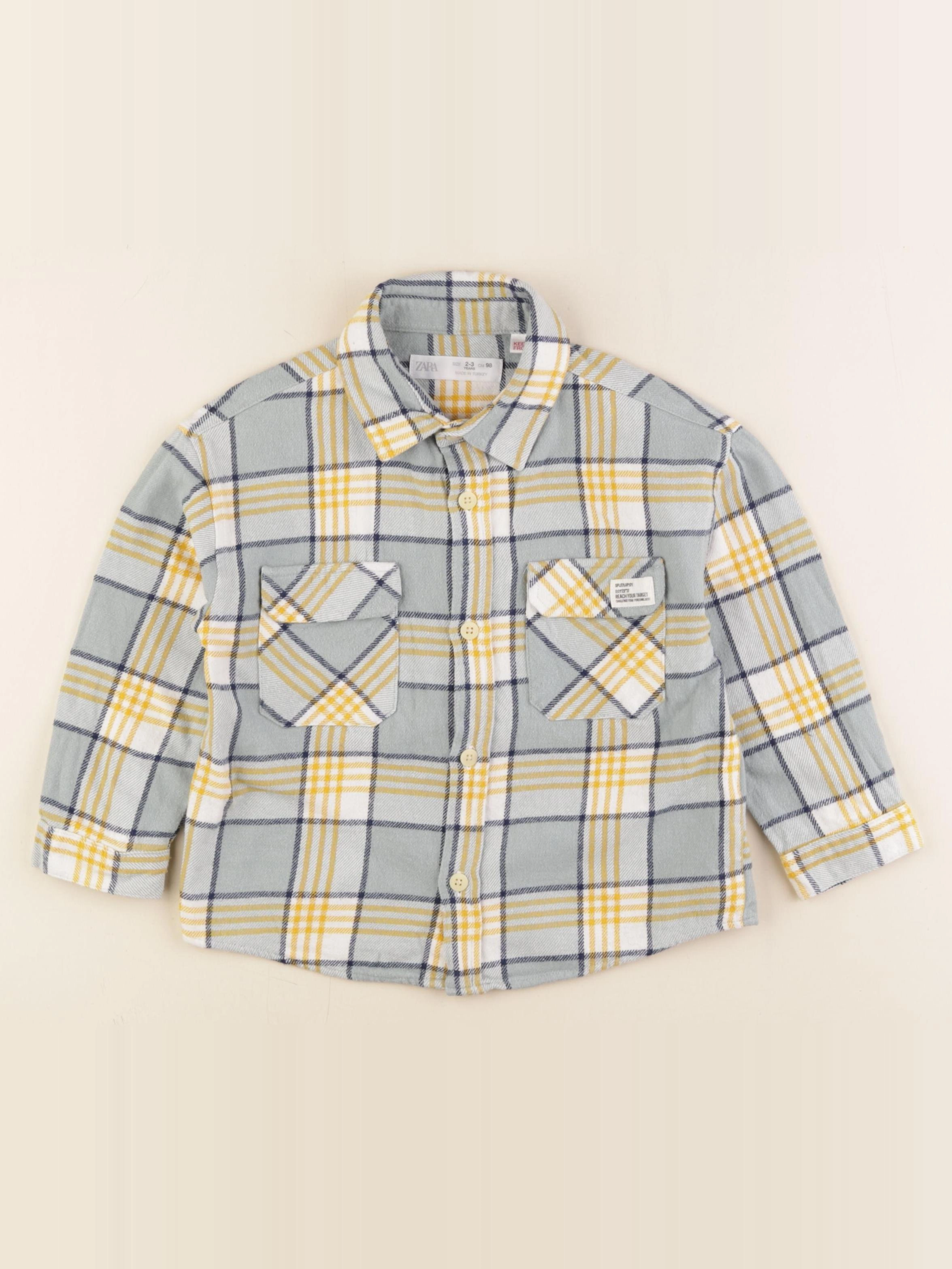 Zara - chemise multicolore - 2/3 ans