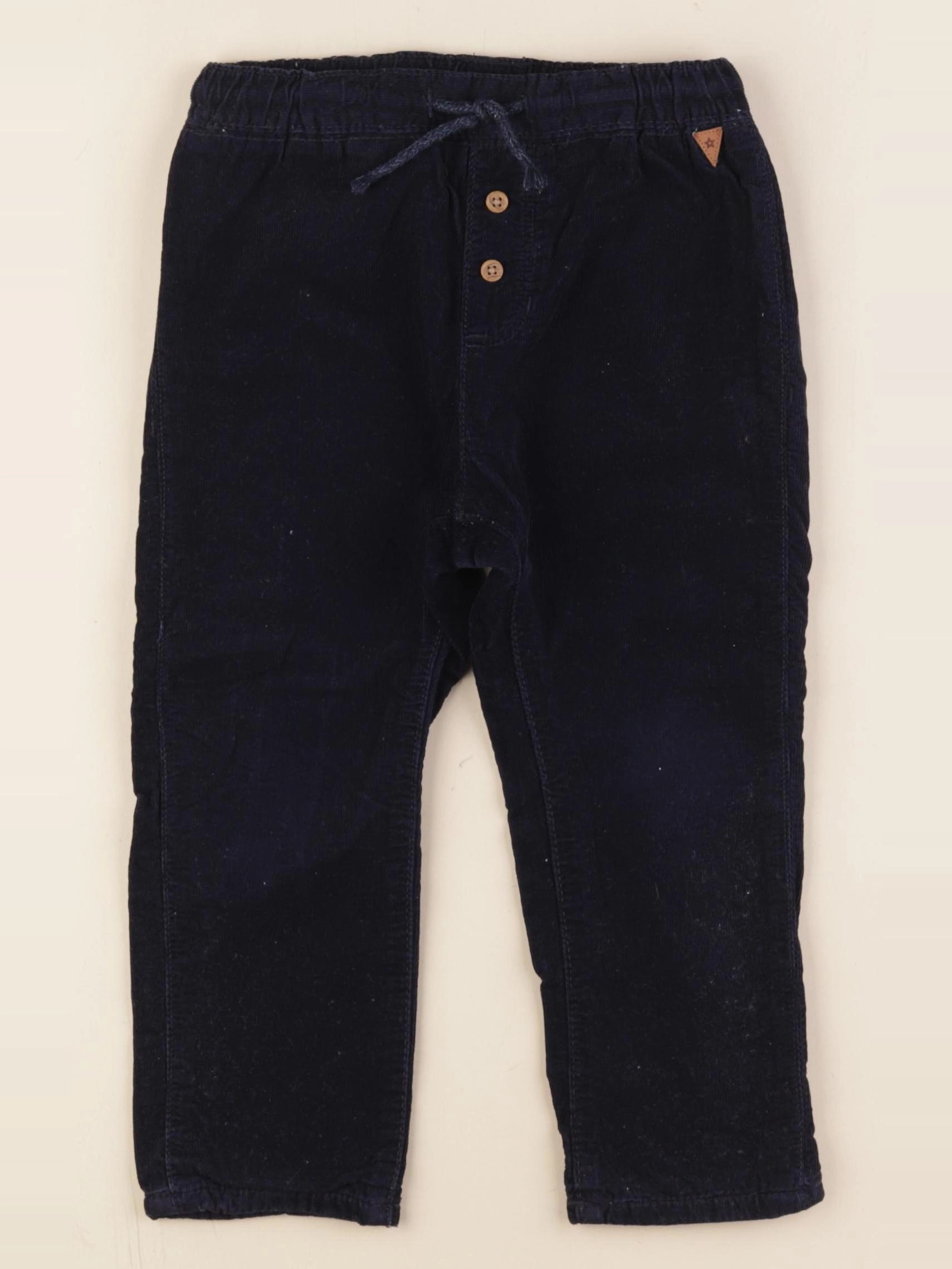 H&M - pantalon bleu - 2/3 ans
