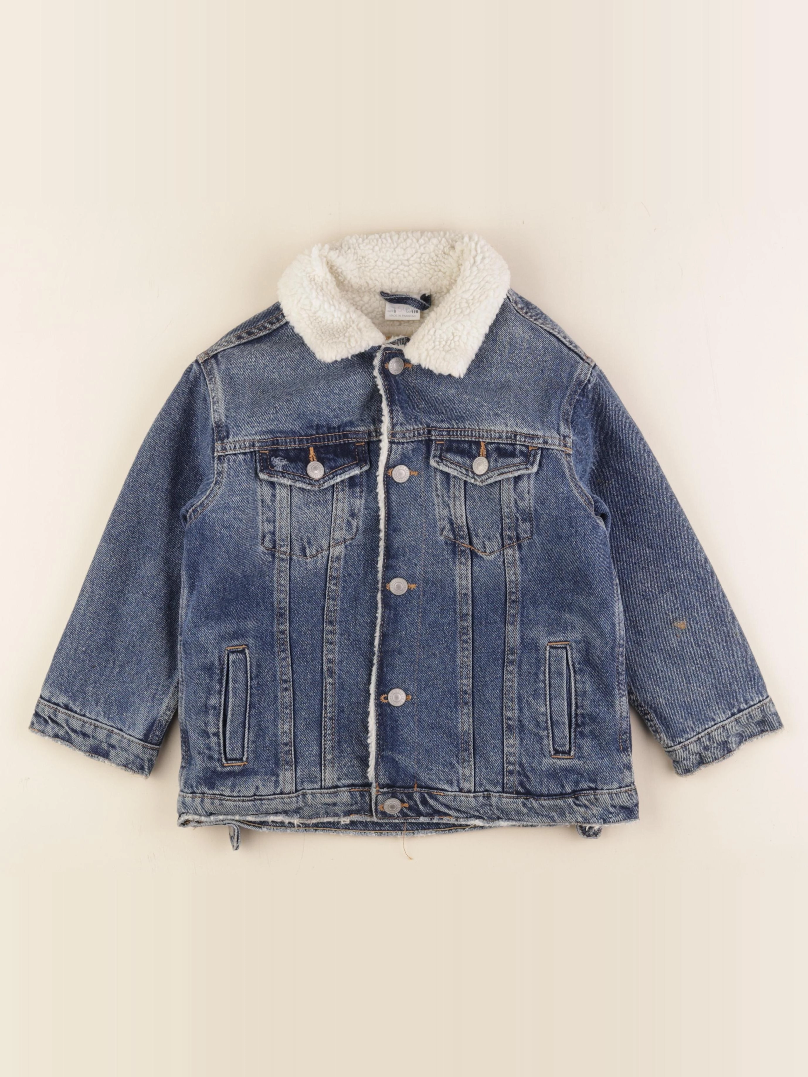Zara - veste doublé bleu - 6 ans