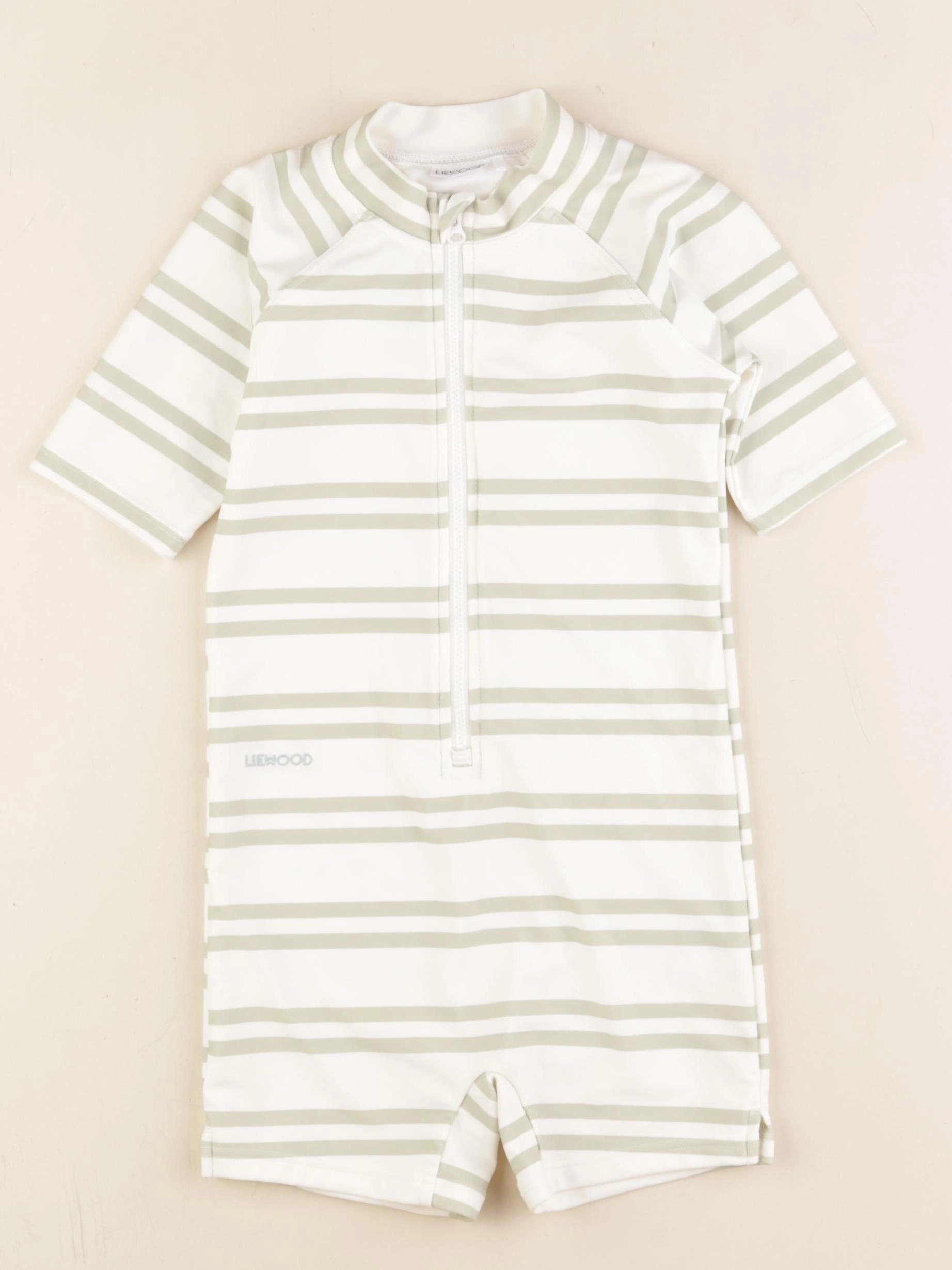 Liewood - combi de bain blanc, vert - 4/5 ans