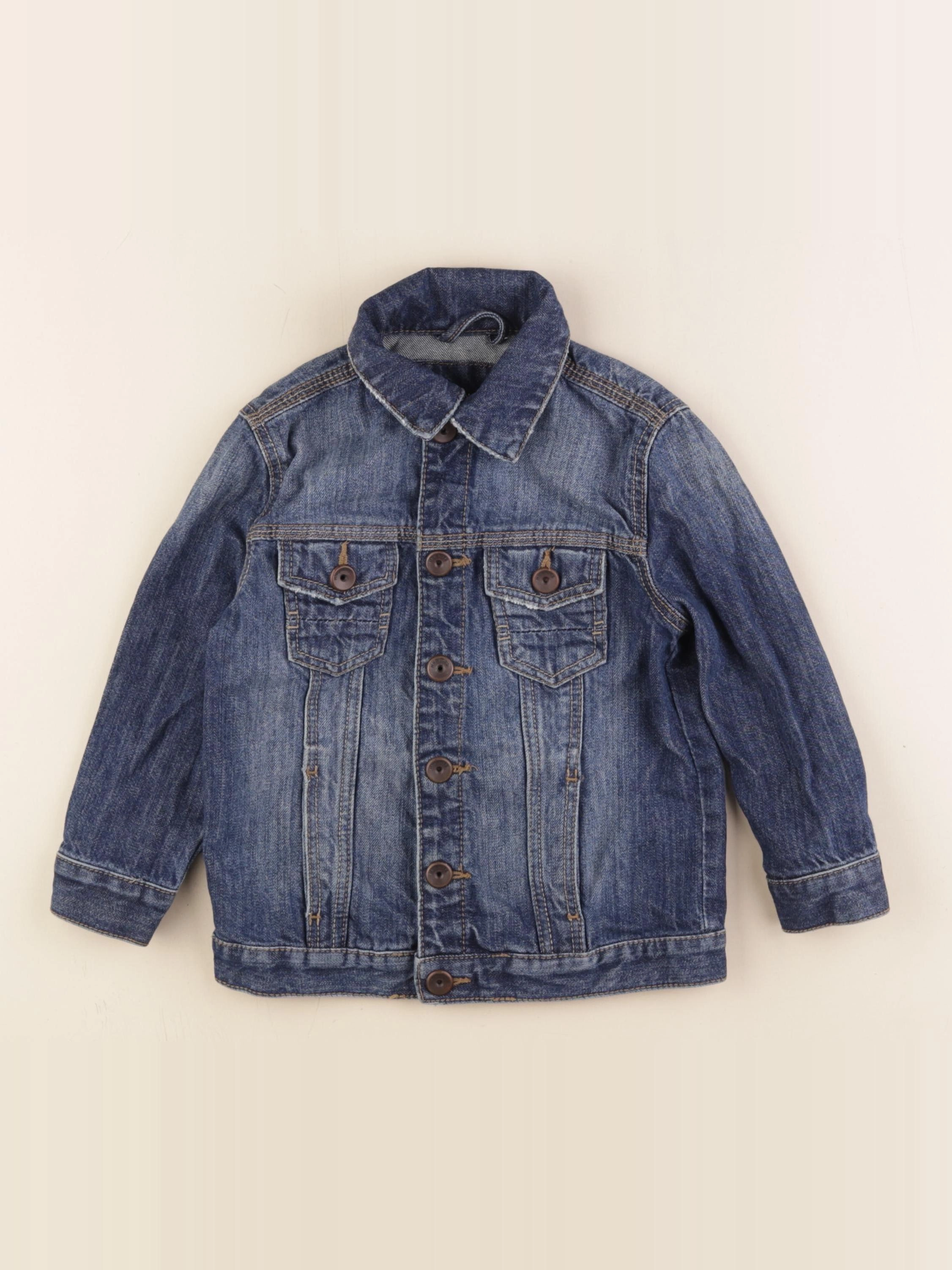 Mango - veste bleu - 3/4 ans