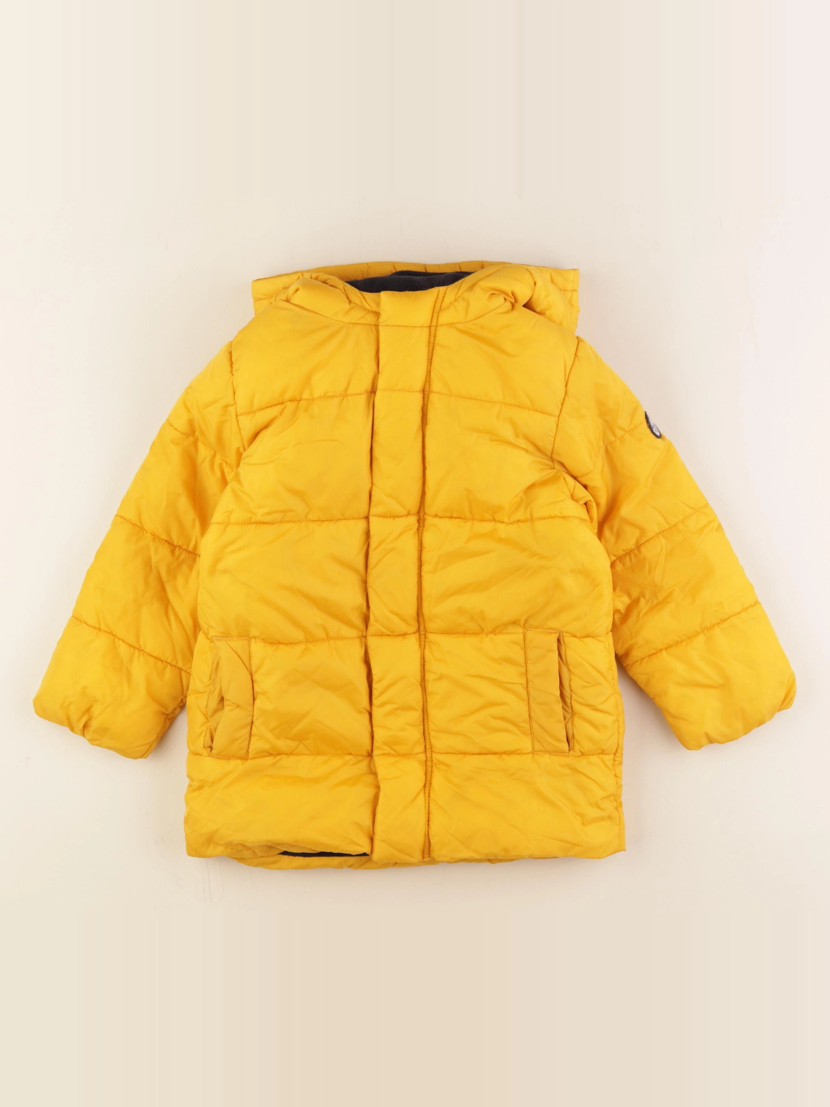 Petit Bateau - doudoune jaune - 4 ans