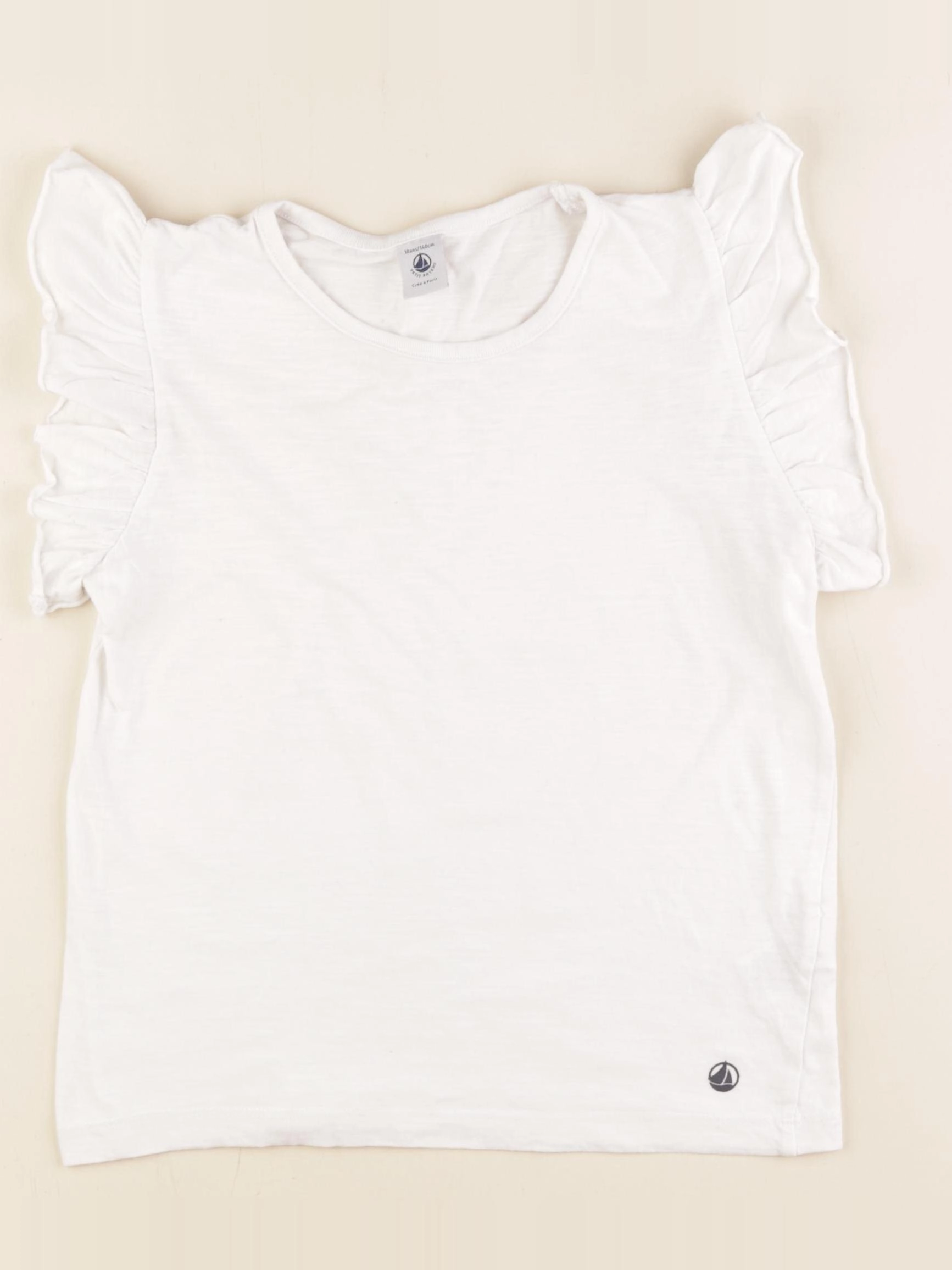 Petit Bateau - tee-shirt blanc - 10 ans