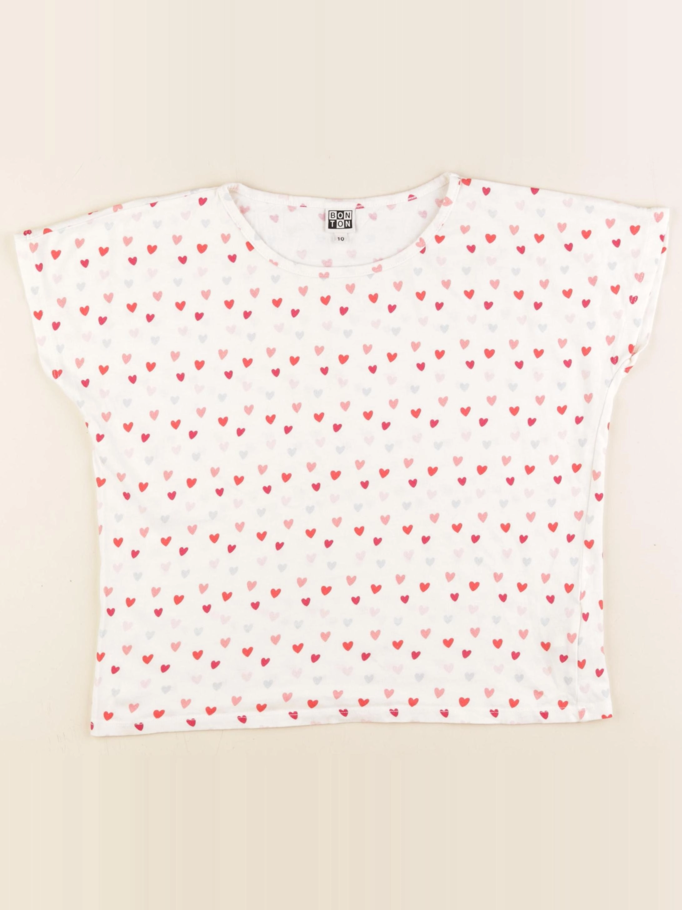 Bonton - tee-shirt rose - 10 ans