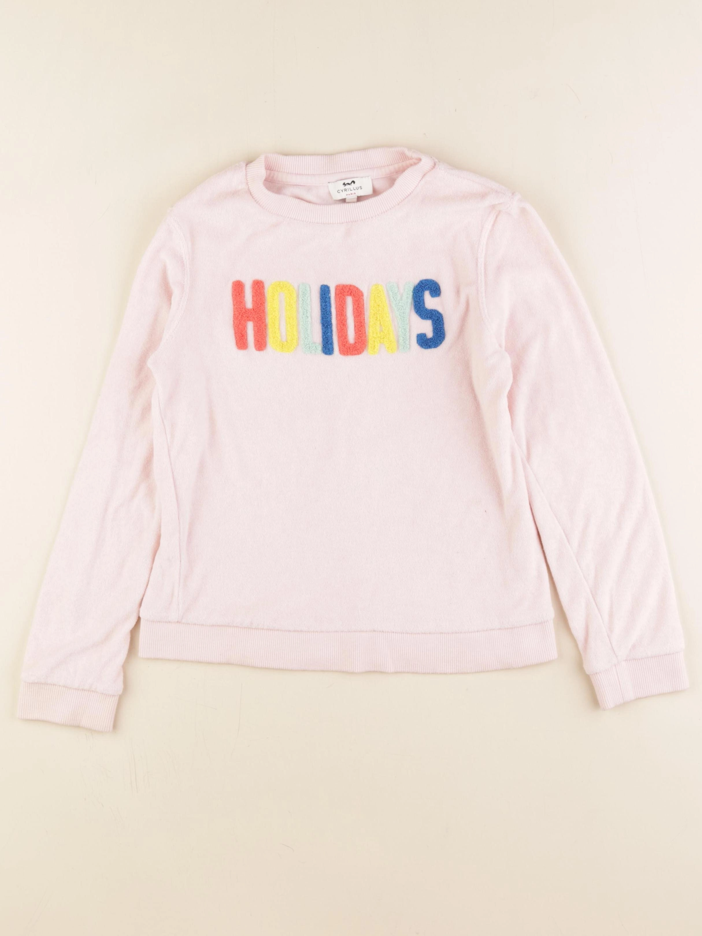 Cyrillus - pull rose - 10 ans