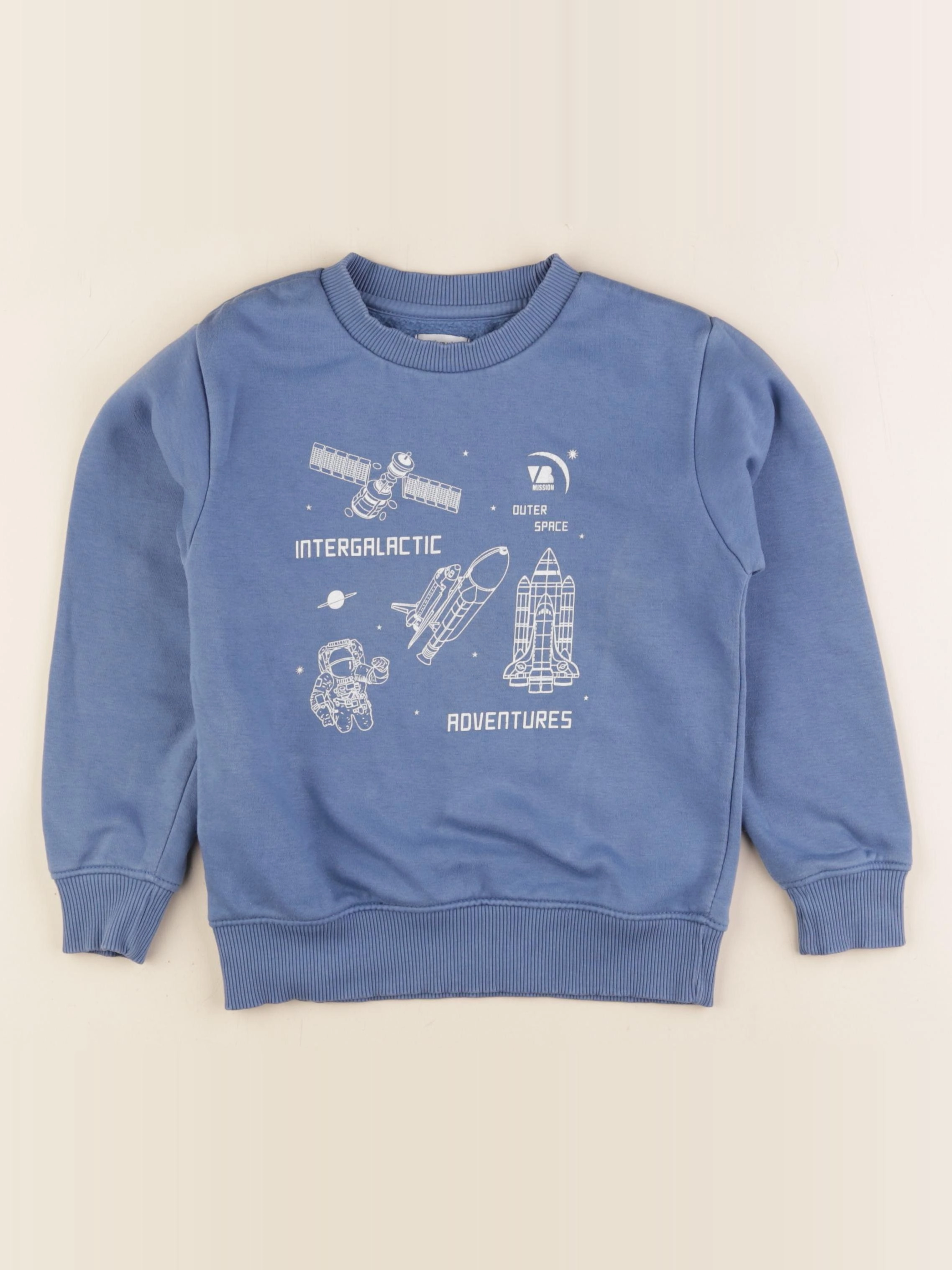 Vertbaudet - sweat bleu - 8 ans
