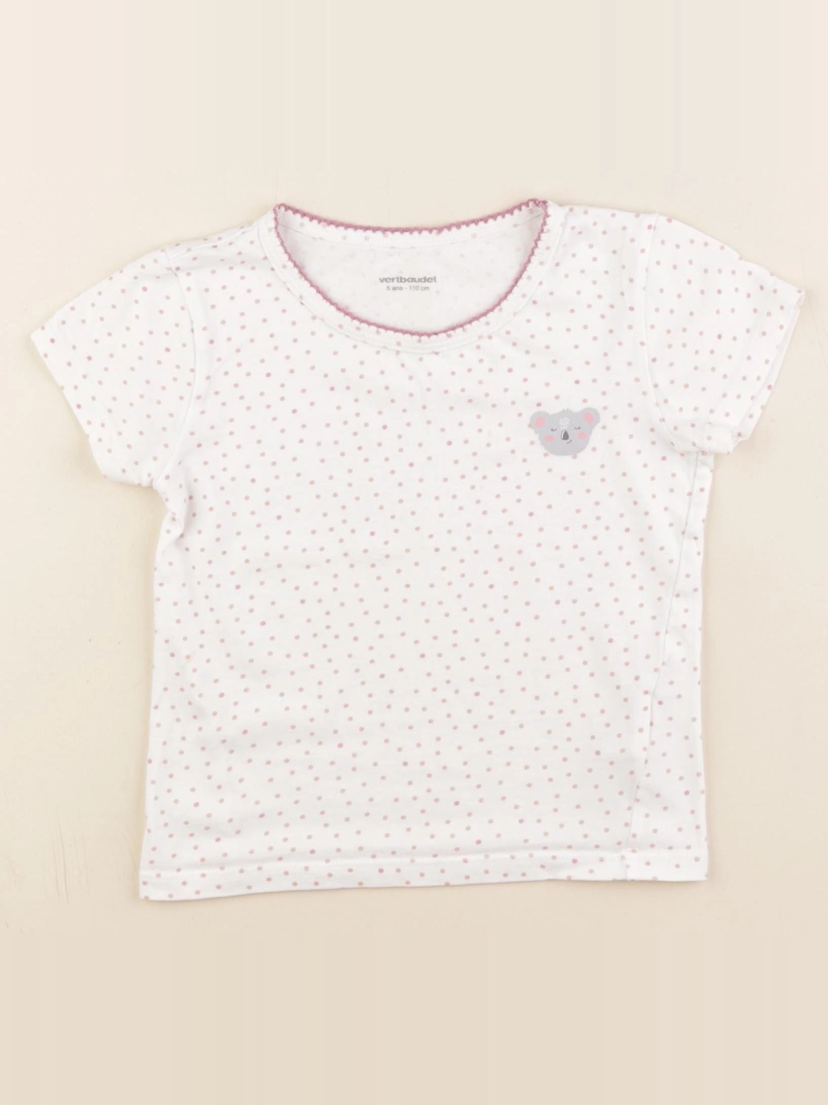 Vertbaudet - maillot de corps rose - 5 ans